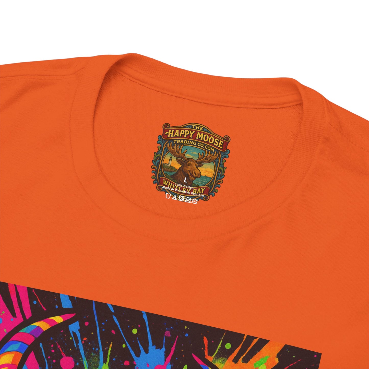 Psycadelic Highland Cow T-Shirt | Retro Rainbow Cow Art 1