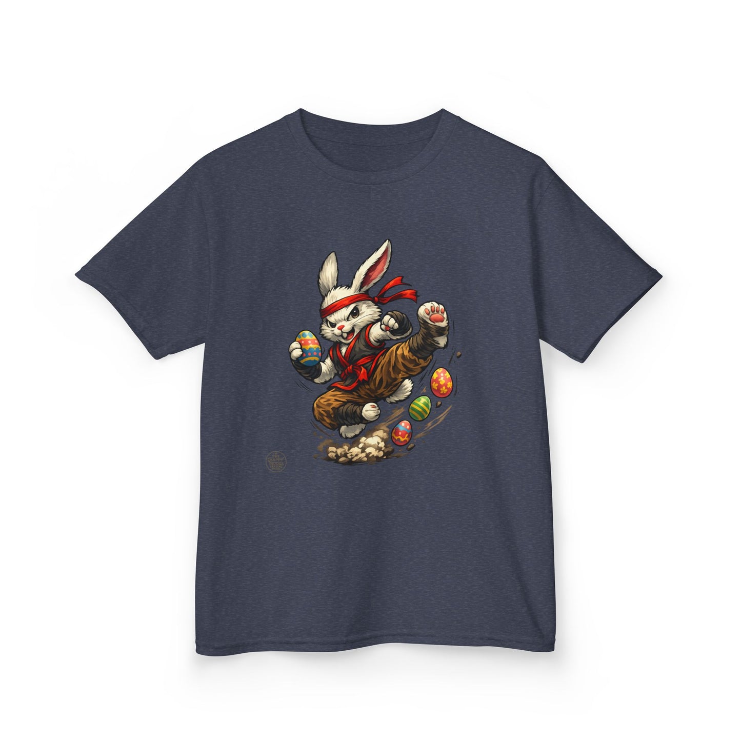 Kids Tee — Playful Easter Bunny with Colorful Eggs