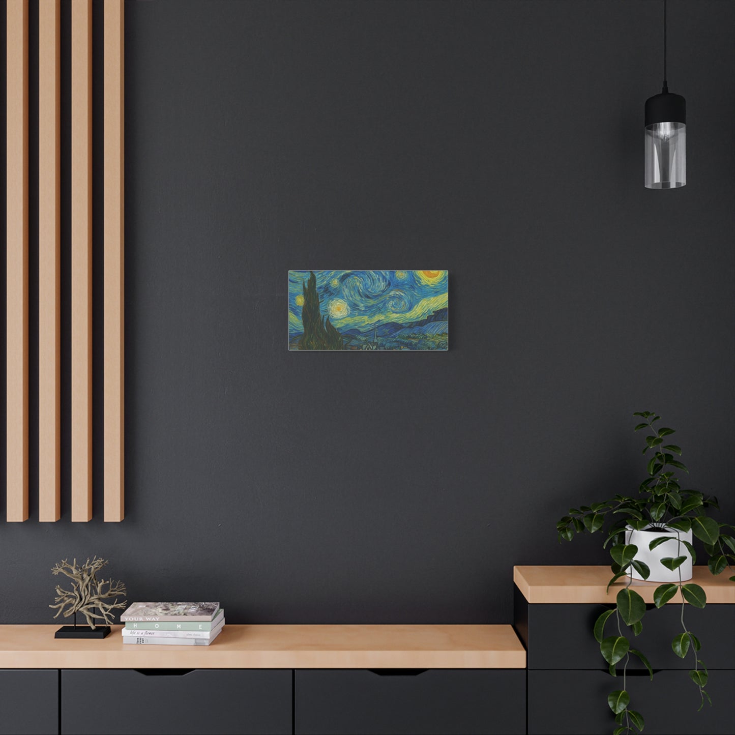 Starry Night Matte Canvas Print — Stretched 1.25" Wall Art