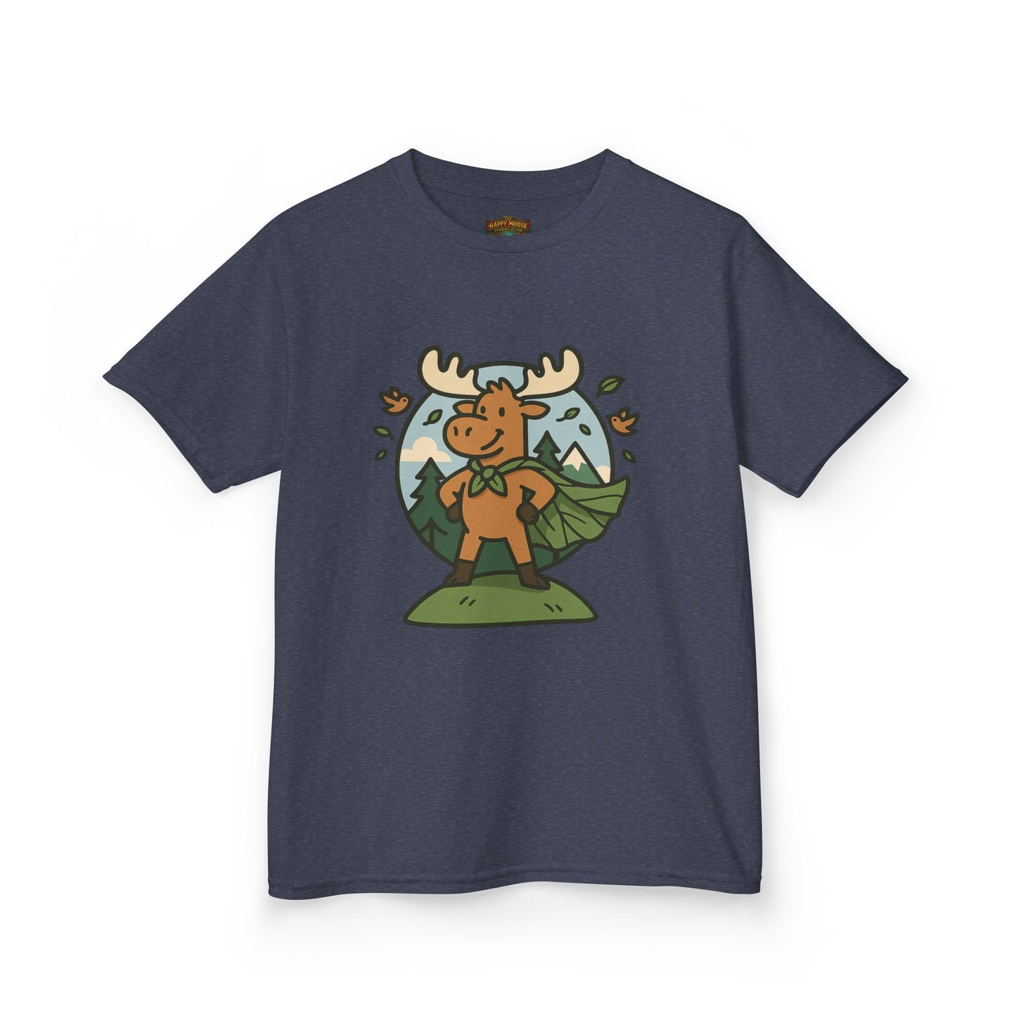 Kids Moose Graphic Tee — Cute Woodland Animal Shirt for Children