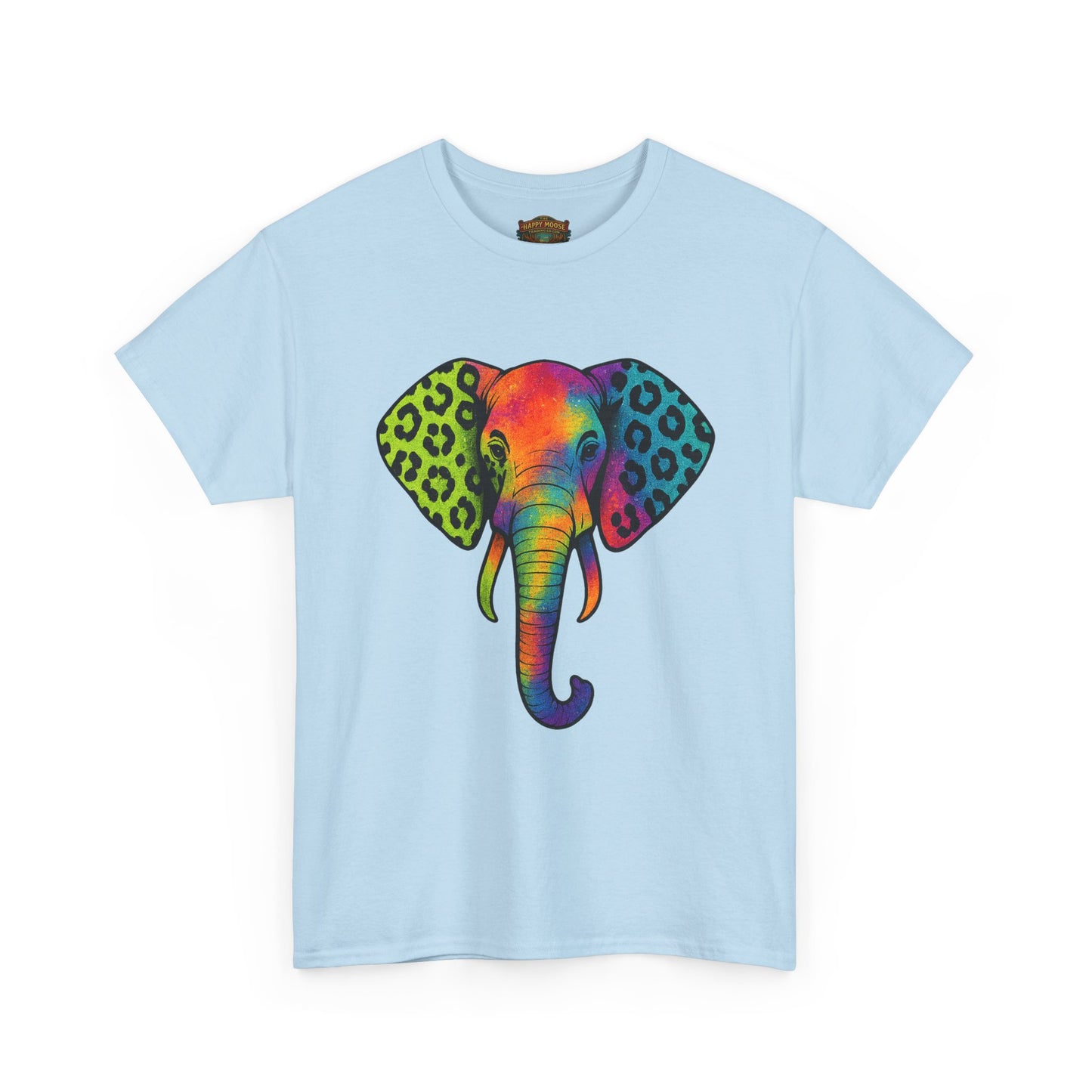 Colorful Leopard Print Elephant T-Shirt