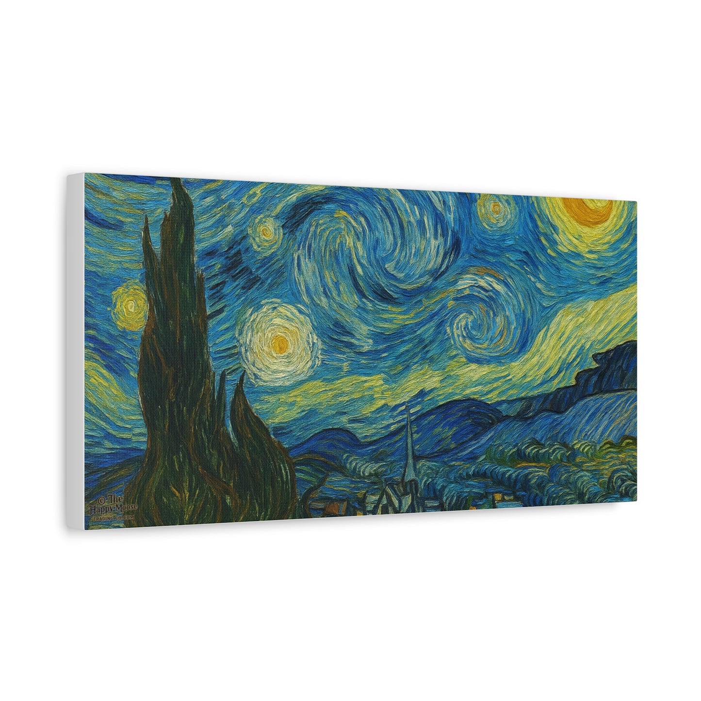 Starry Night Matte Canvas Print — Stretched 1.25" Wall Art