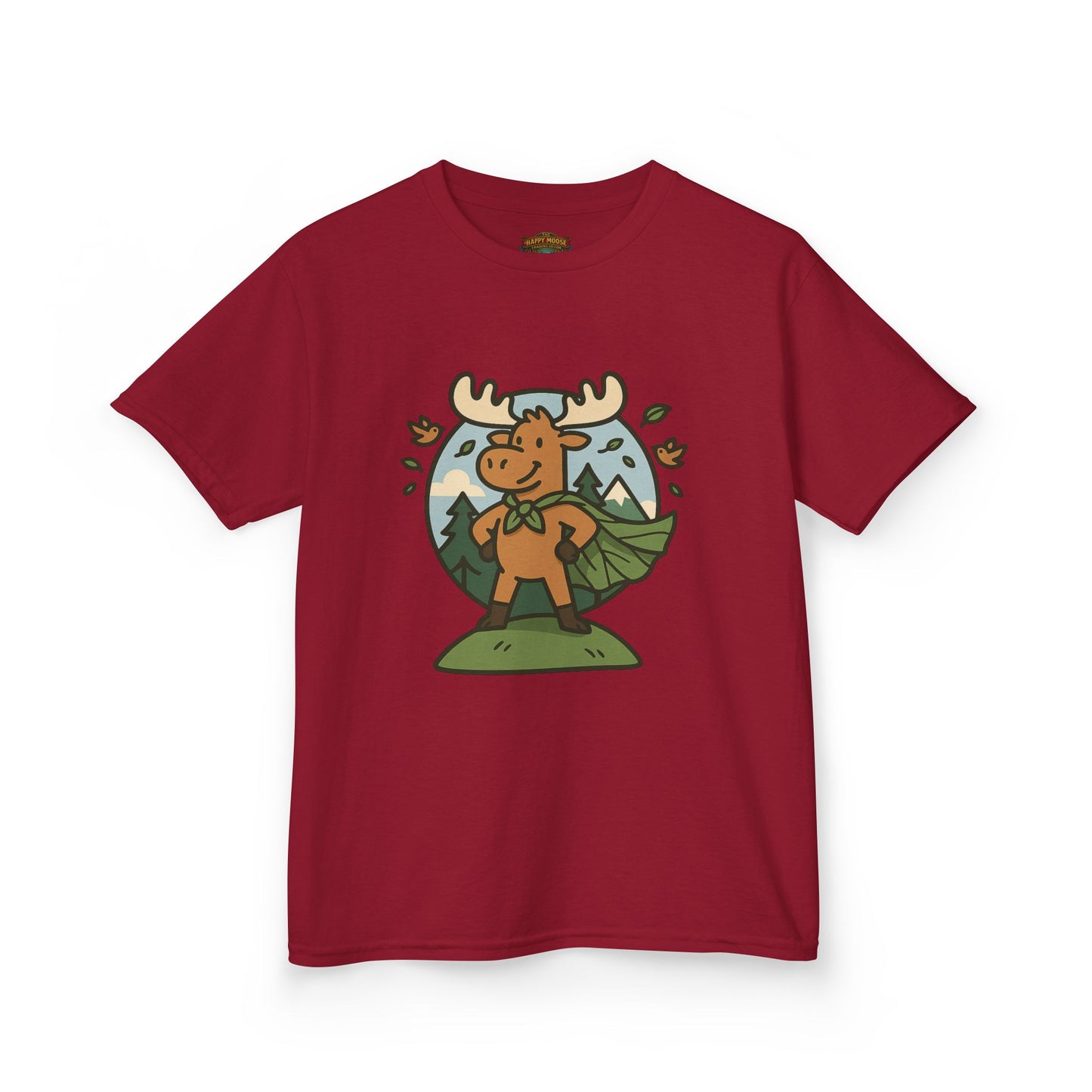 Kids Moose Graphic Tee — Cute Woodland Animal Shirt for Children