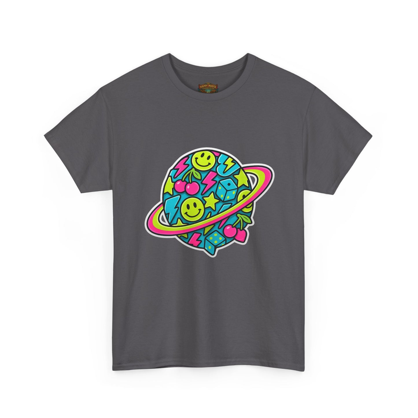 Smiley Planet T-Shirt | Space Cute Graphic Tee