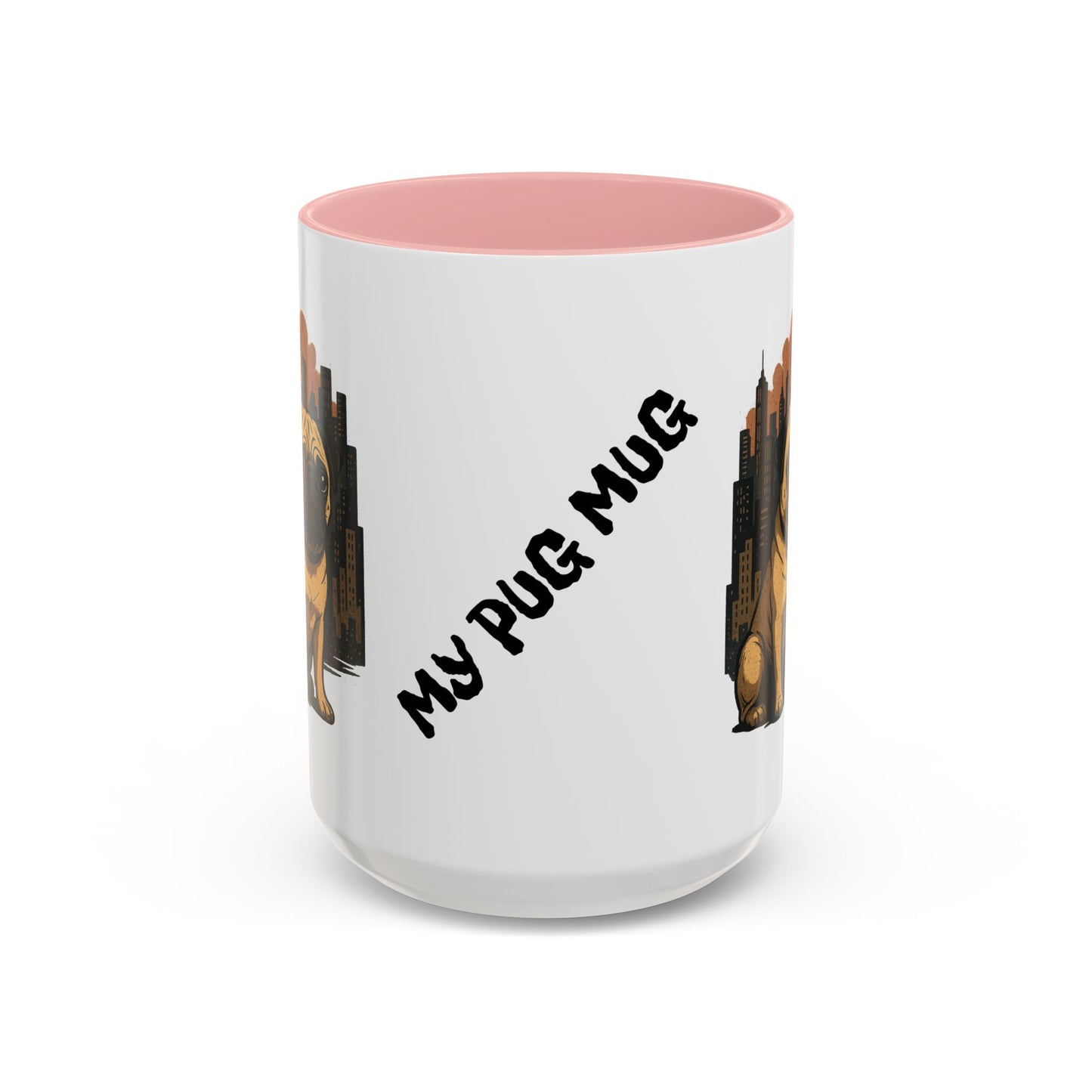 My Pug Mug Coffee Mug — Rustic Mountain Sunset Design