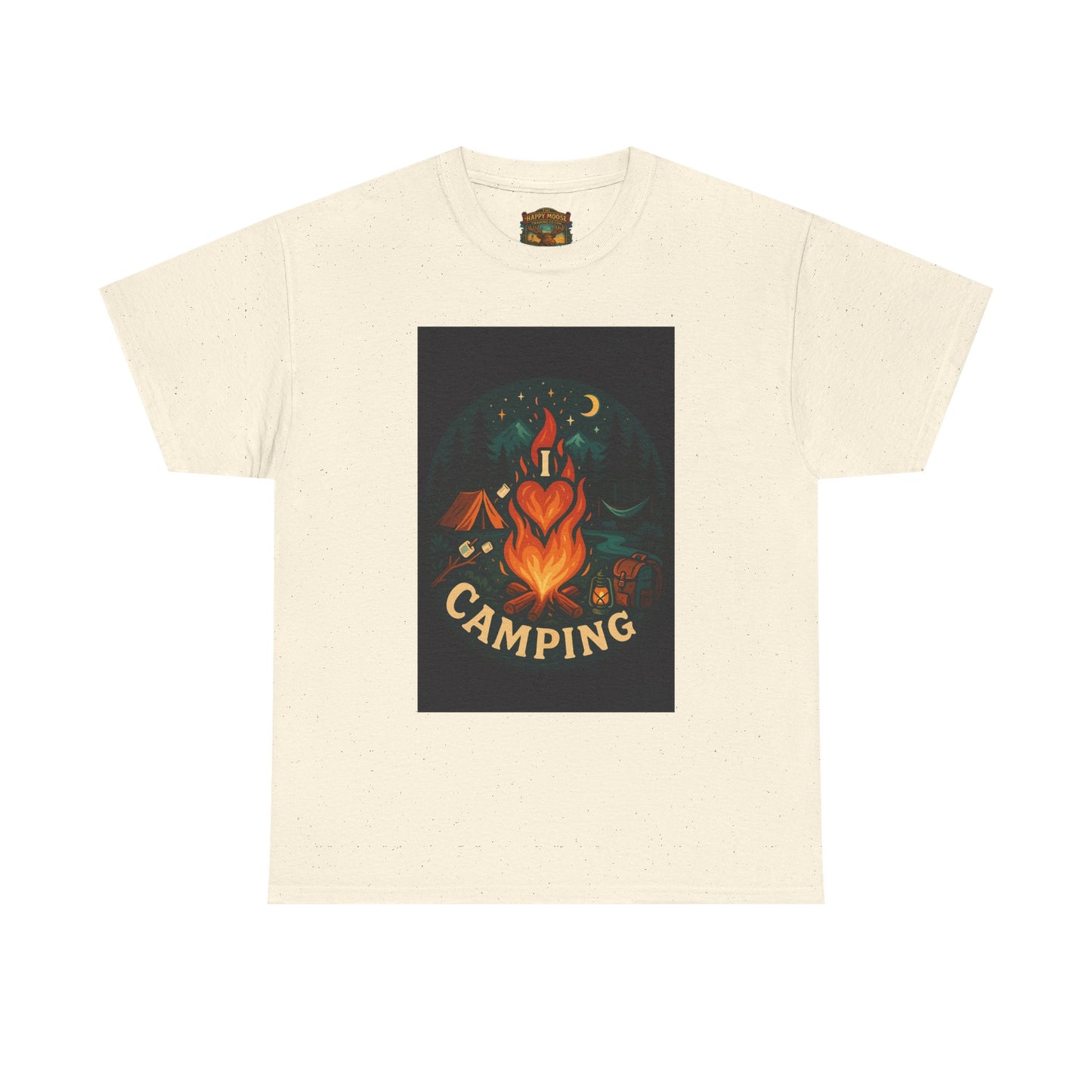 Camping Heart Campfire T-Shirt | Outdoor Adventure Graphic Tee
