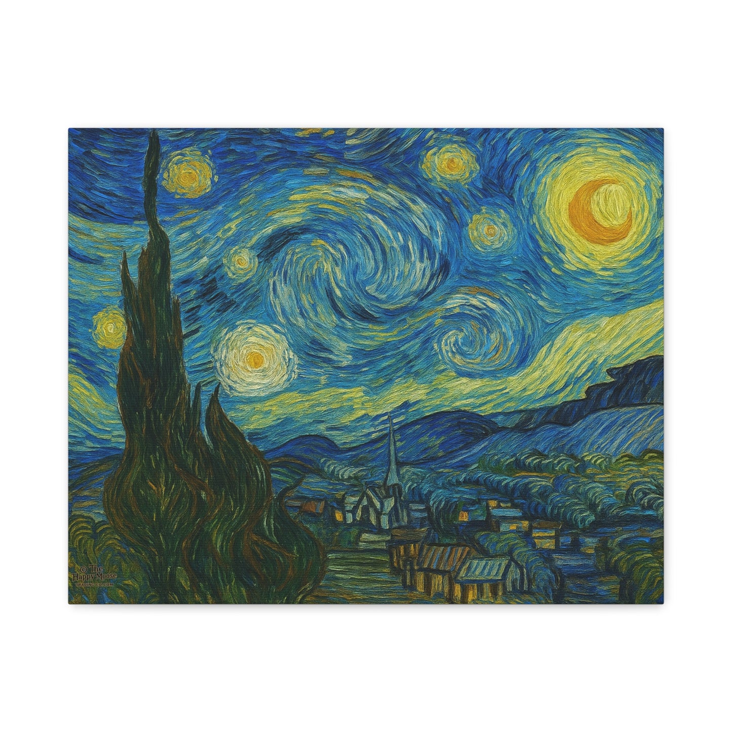 Starry Night Matte Canvas Print — Stretched 1.25" Wall Art