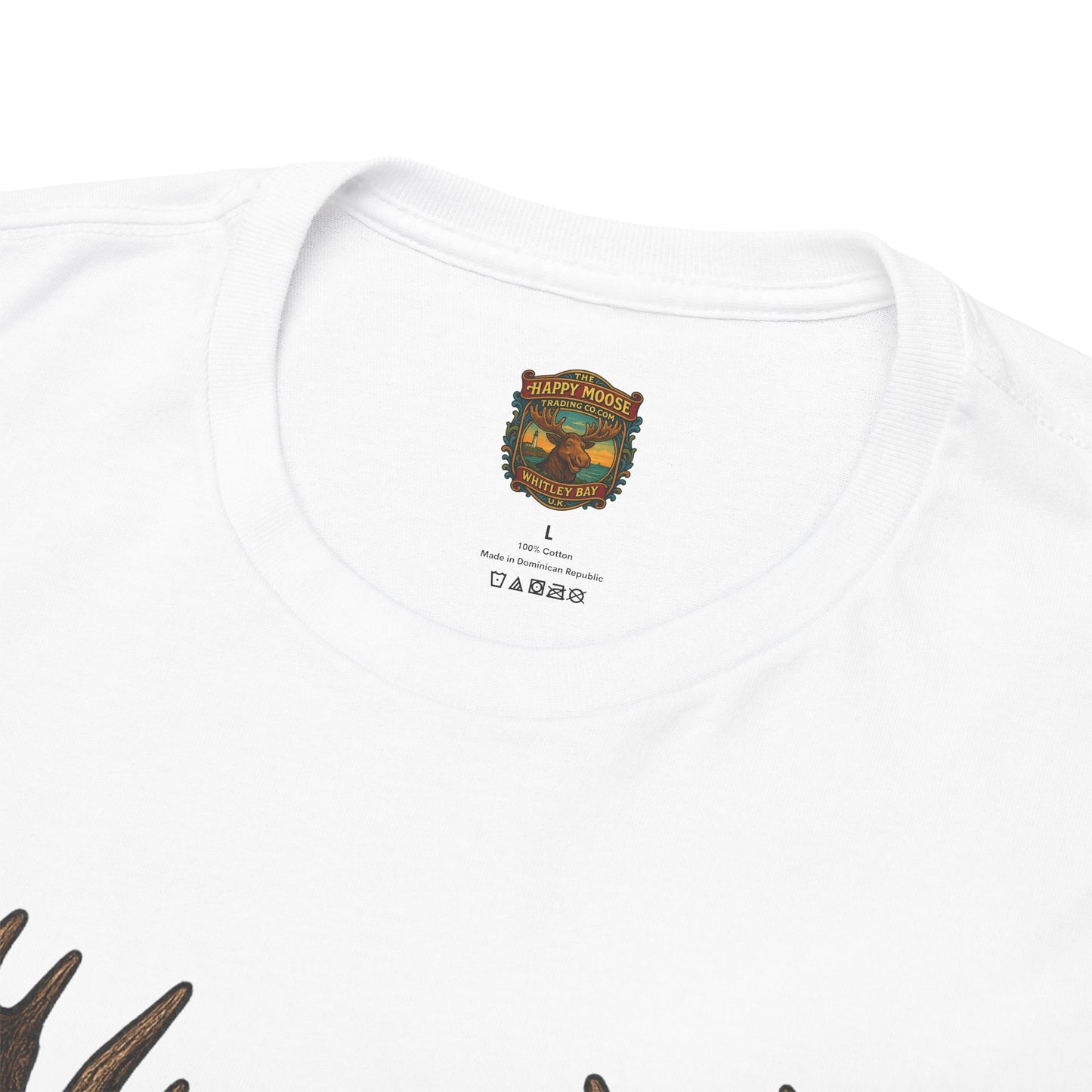 Moose Skull Graphic Tee — Dark Forest Horror Antler Shirt