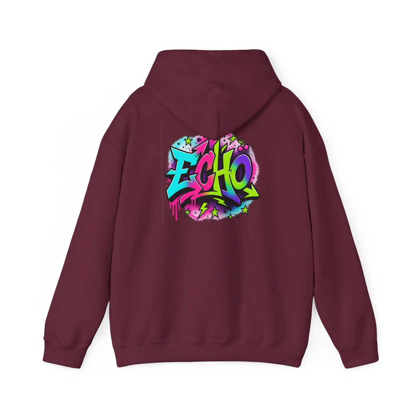 Graffiti "ECHO" Hoodie – Street Art Graphic Pullover