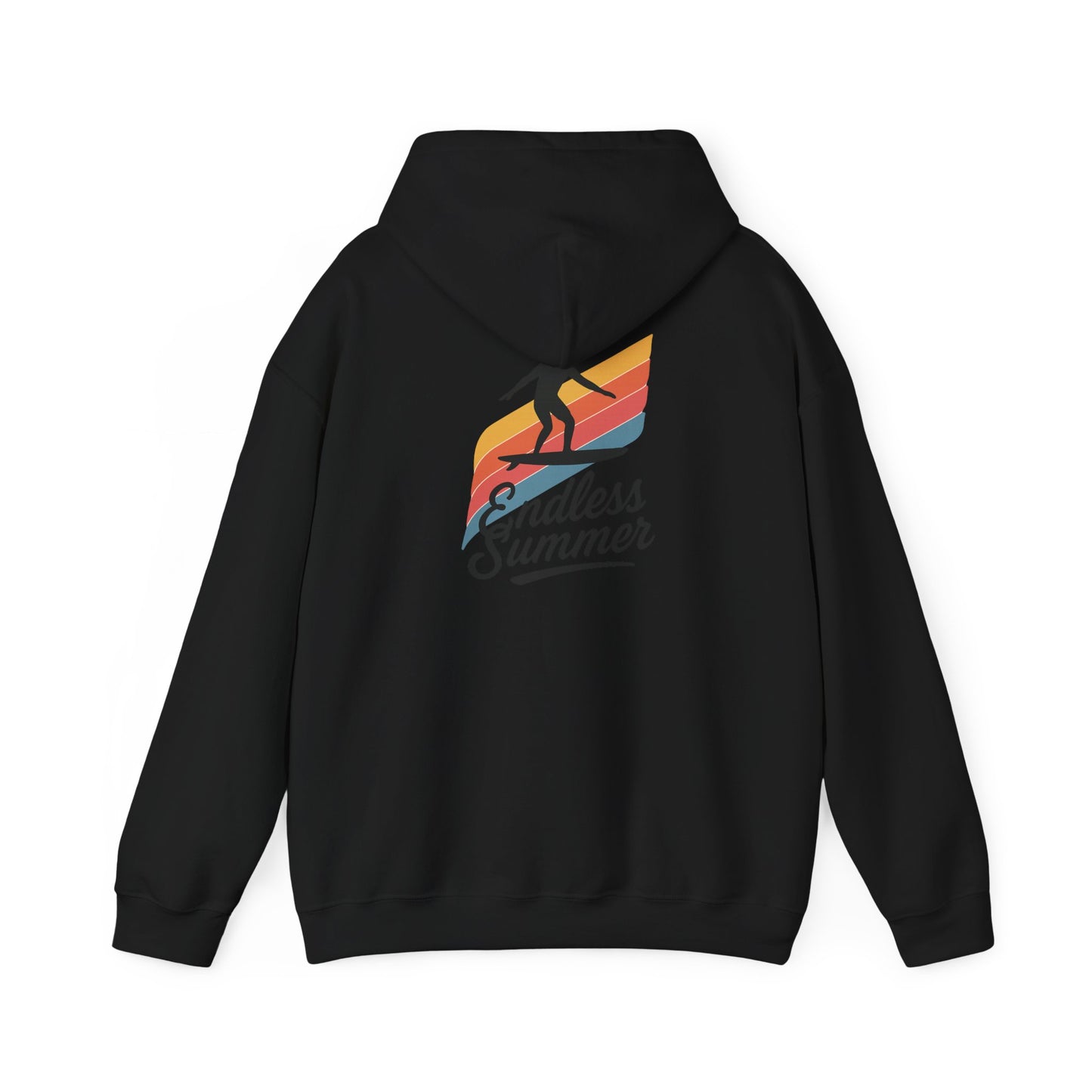 Endless Summer Surf Hoodie — Retro Sunset Skateboard Pullover