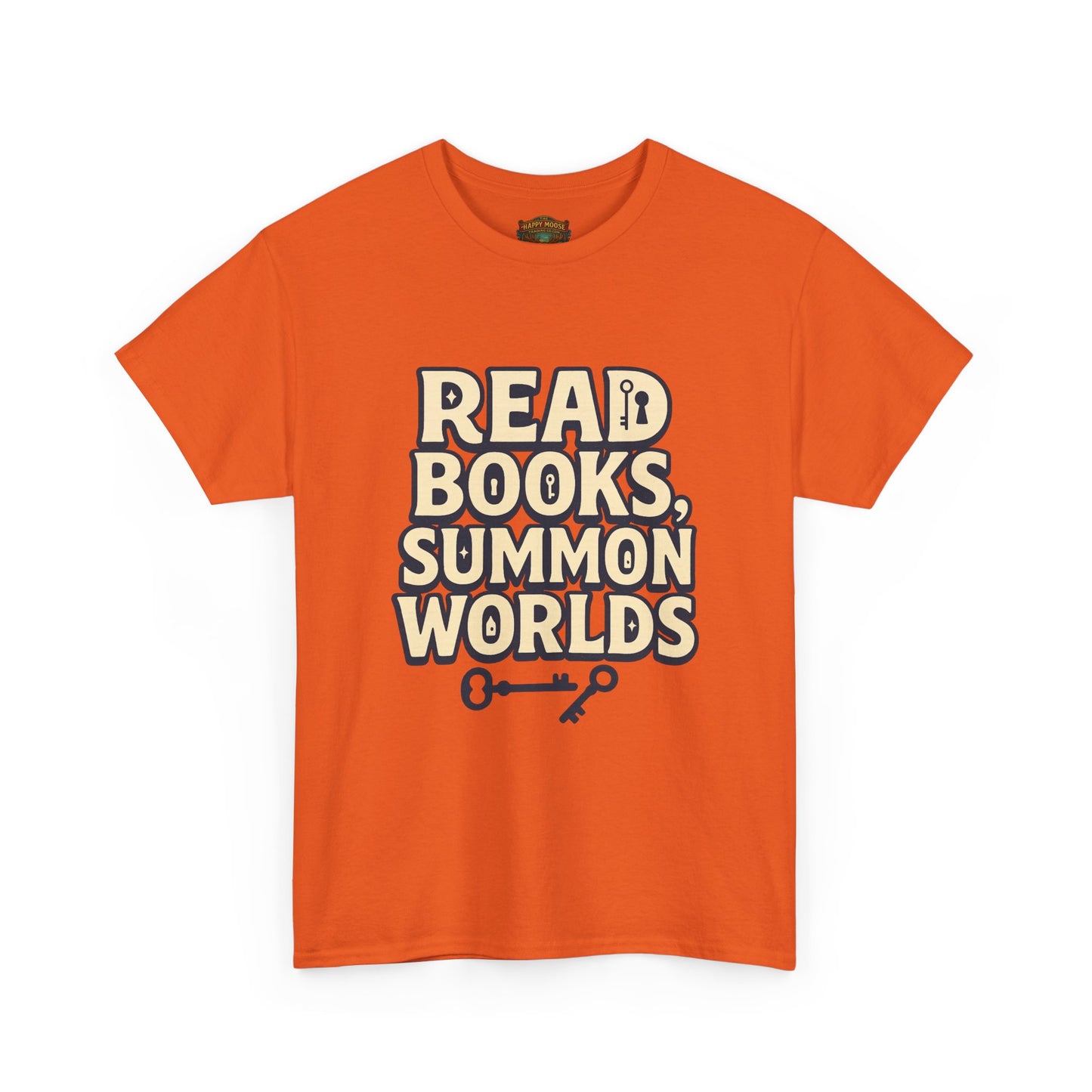 Read Books Summon Worlds T-Shirt — Literary Fantasy Book Lover Tee