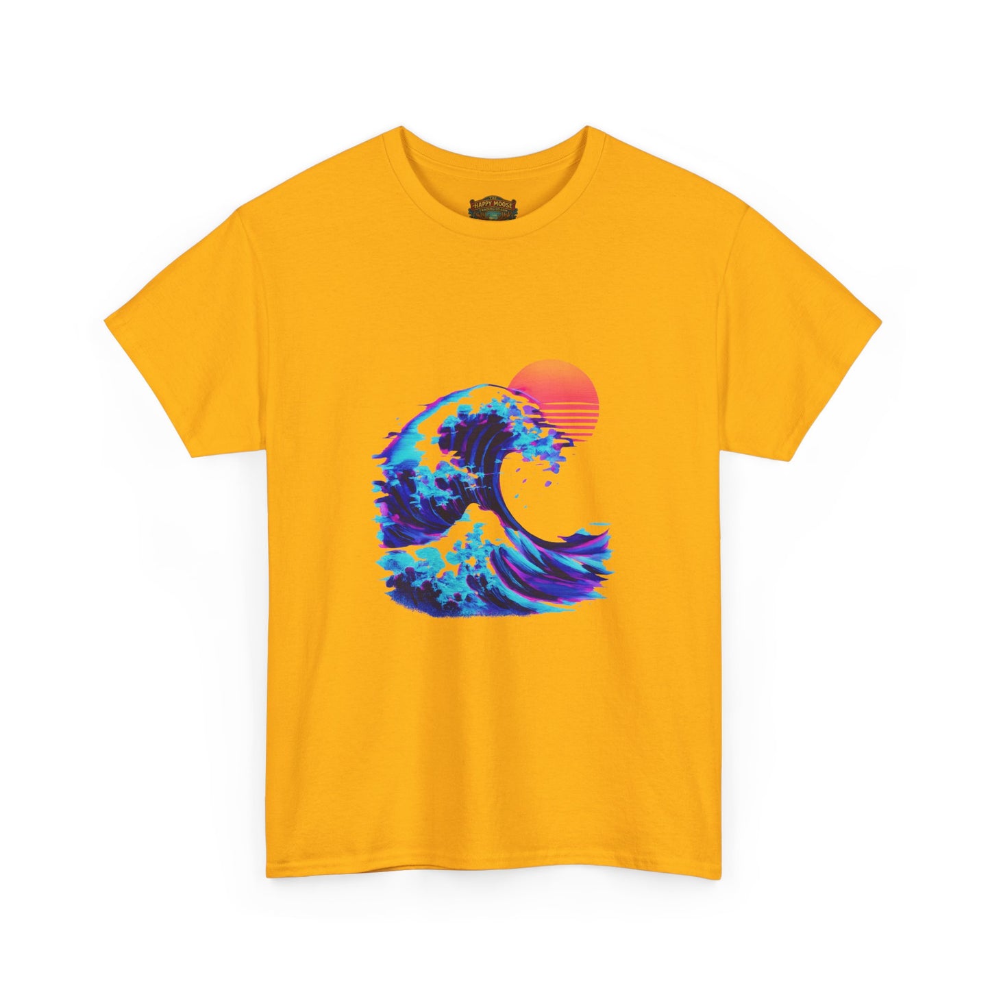 Wave Sunset T-Shirt — Retro Ocean Wave Graphic Tee