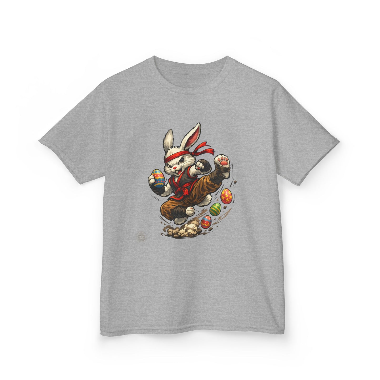 Kids Tee — Playful Easter Bunny with Colorful Eggs