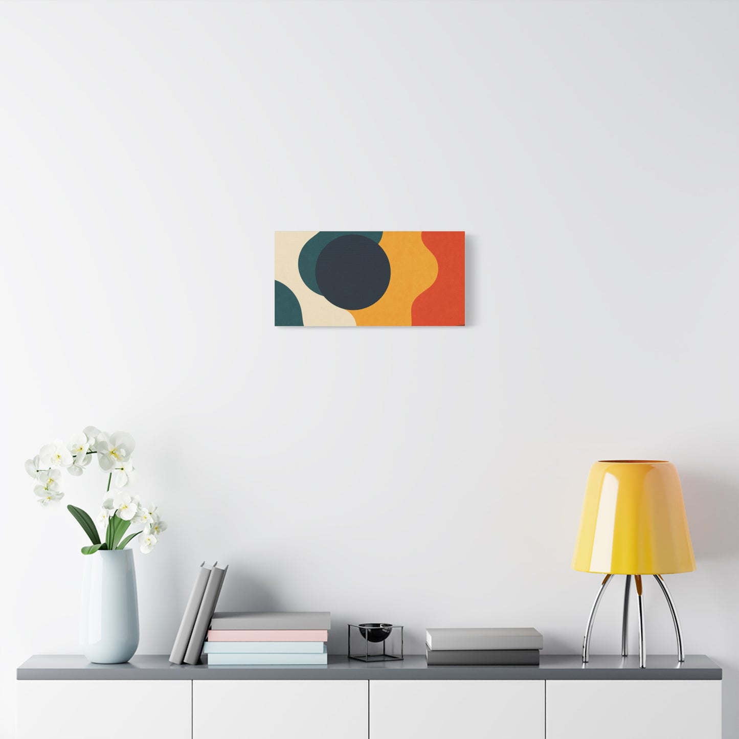 Abstract Retro Wave Matte Canvas Print — Mid Century Colorful Wall Art (Stretched 1.25")