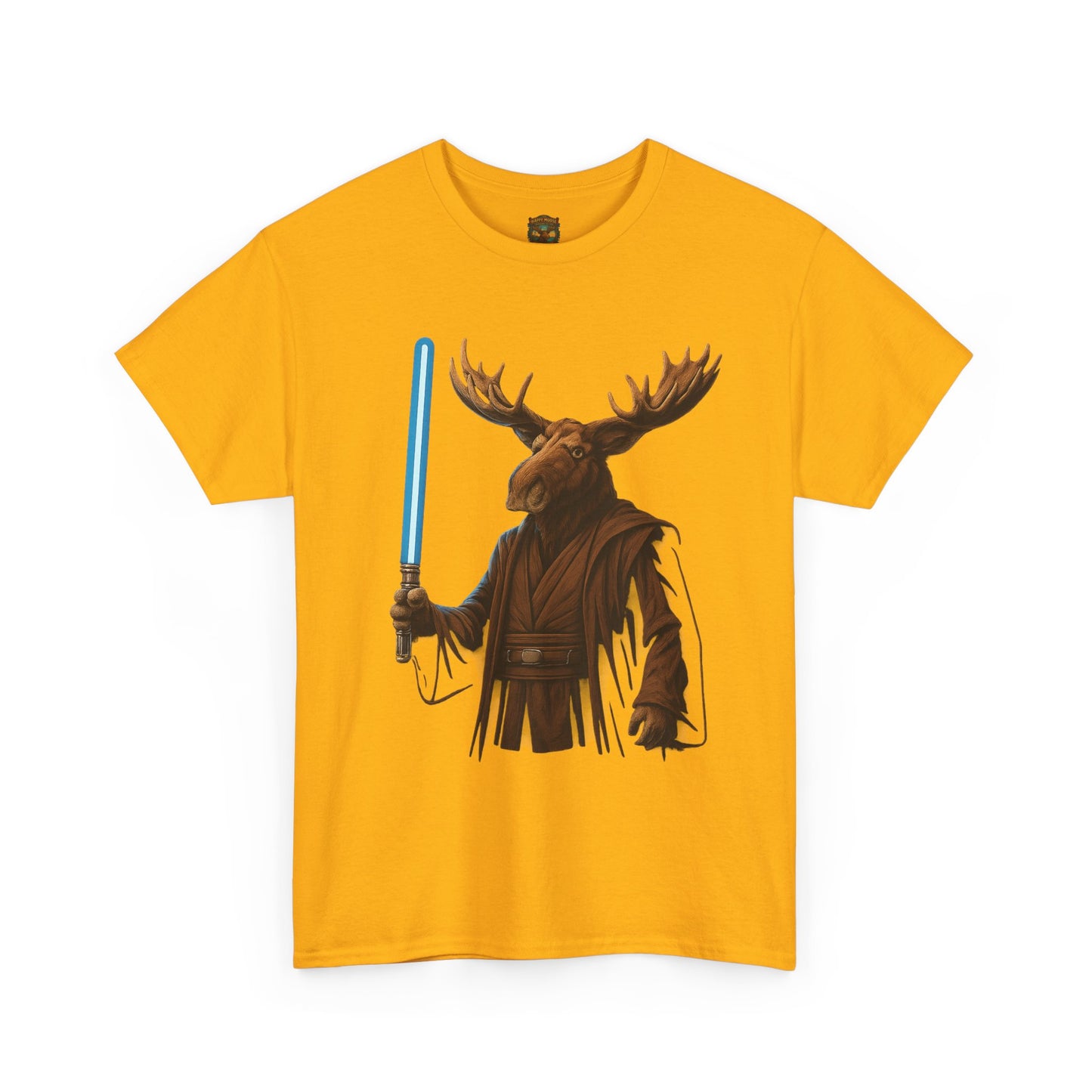 Moose Wars T‑Shirt — Funny Star Wars Inspired Moose with Lightsaber