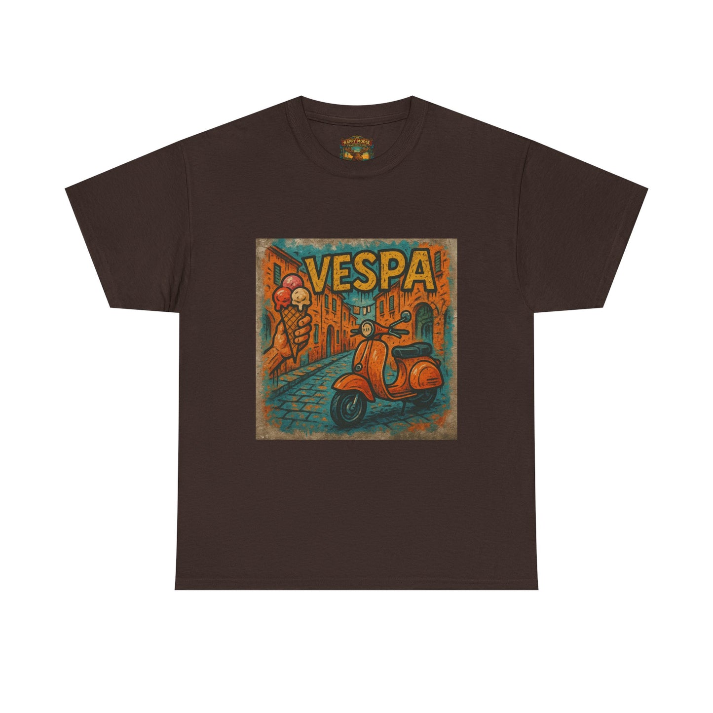 Vintage Scooter Gelato Tee| Vespa Ice Cream Italy T-Shirt