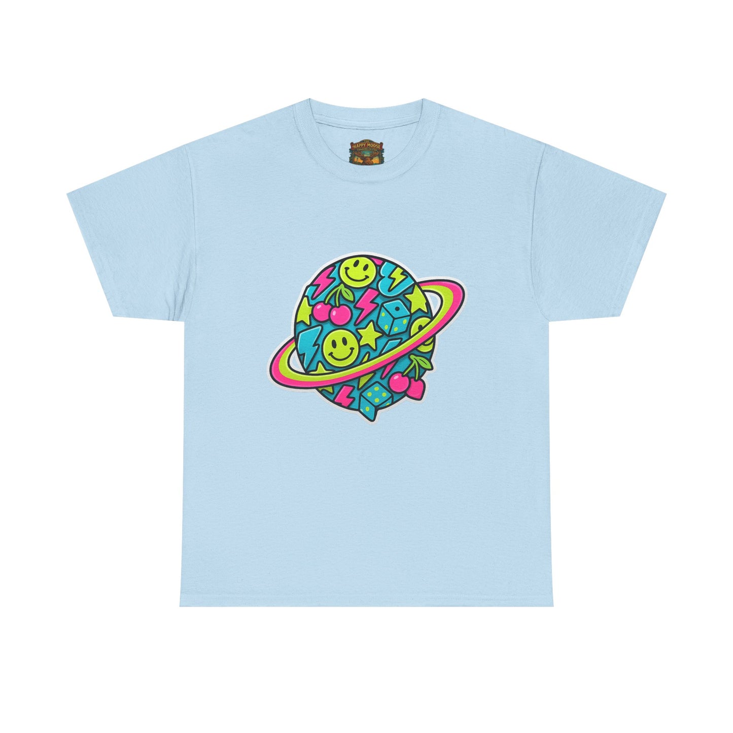 Smiley Planet T-Shirt | Space Cute Graphic Tee
