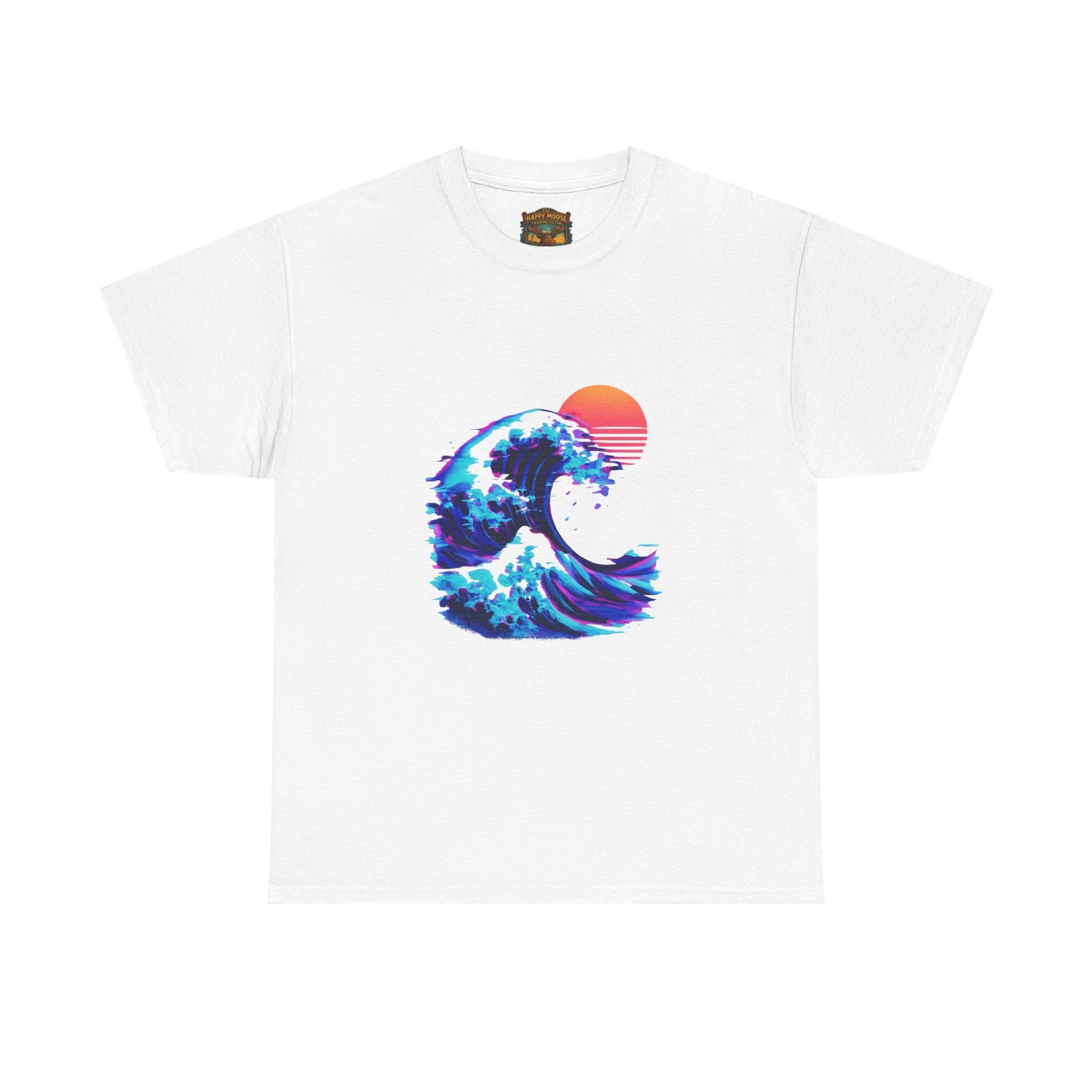 Wave Sunset T-Shirt — Retro Ocean Wave Graphic Tee