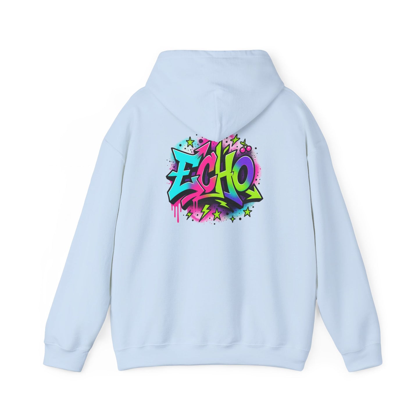 Graffiti "ECHO" Hoodie – Street Art Graphic Pullover