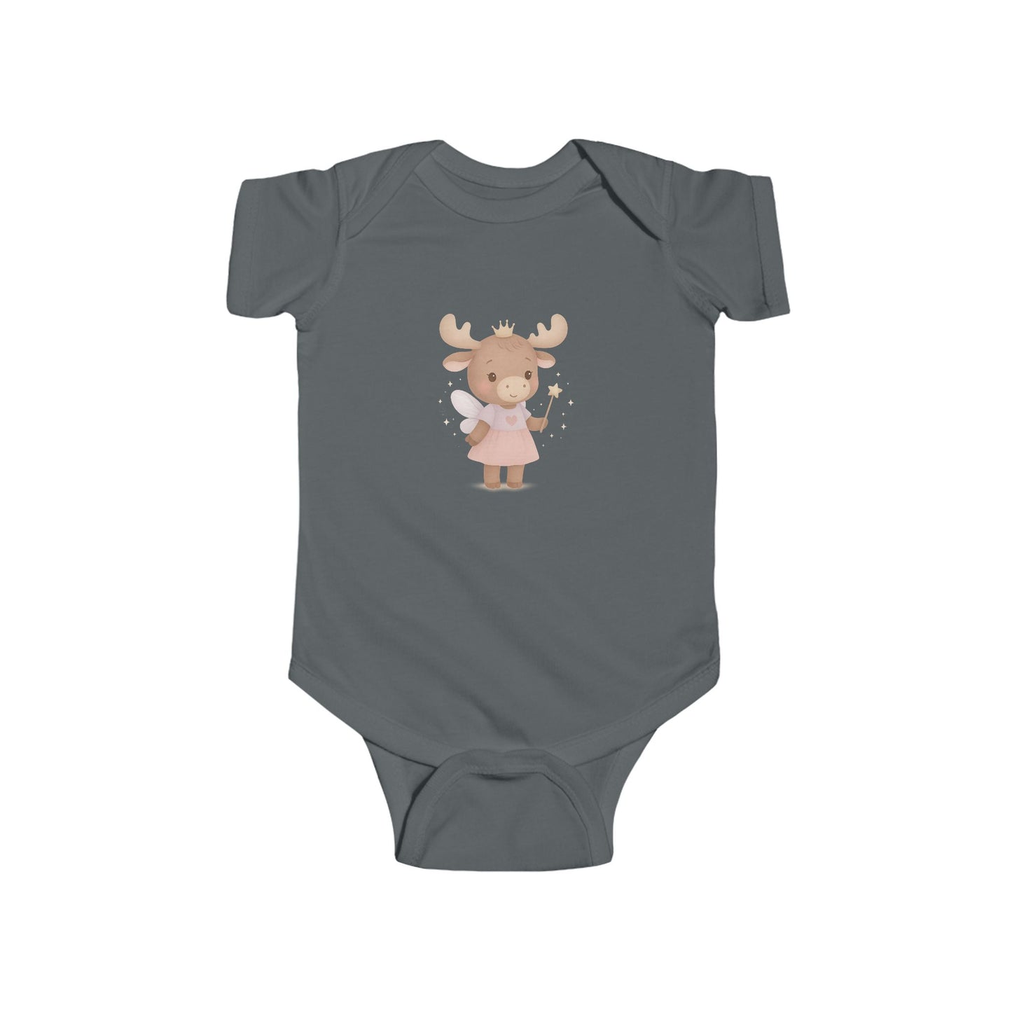 Baby Vest Infant Bodysuit - Cute Moose Fairy Princess