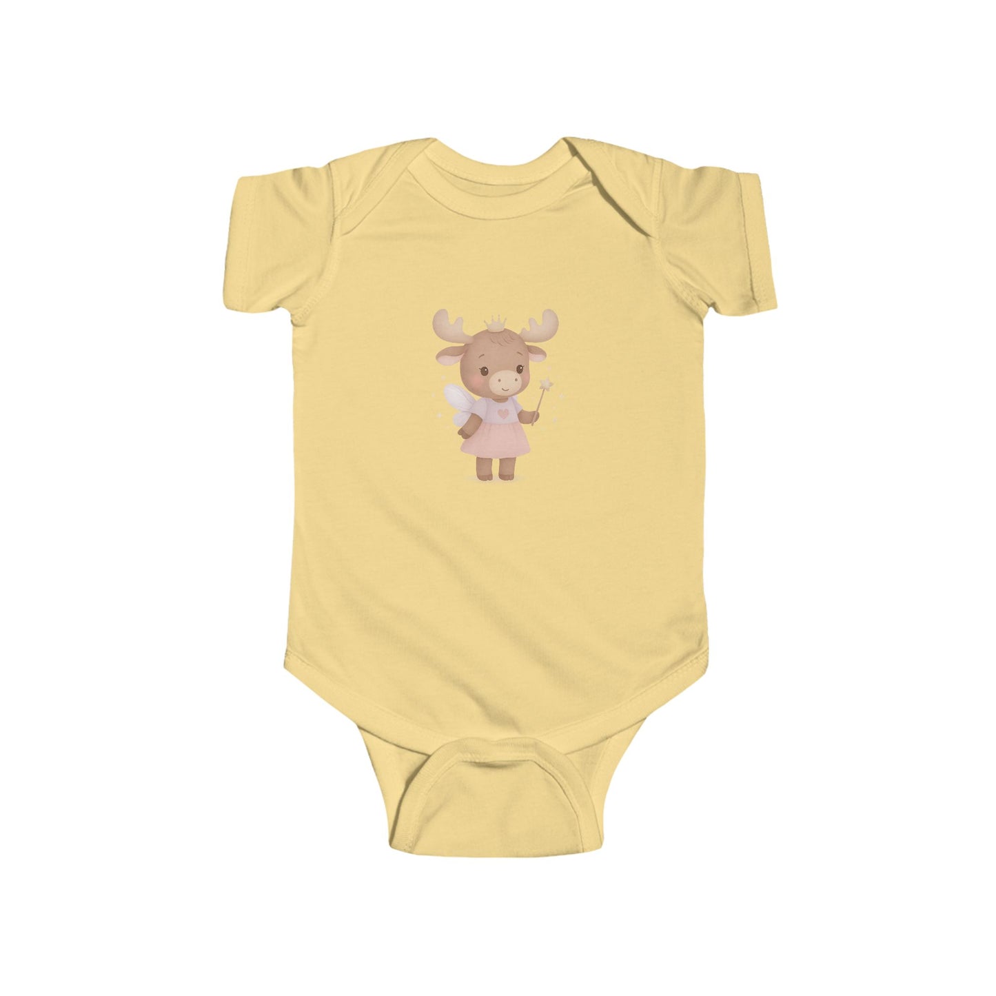 Baby Vest Infant Bodysuit - Cute Moose Fairy Princess