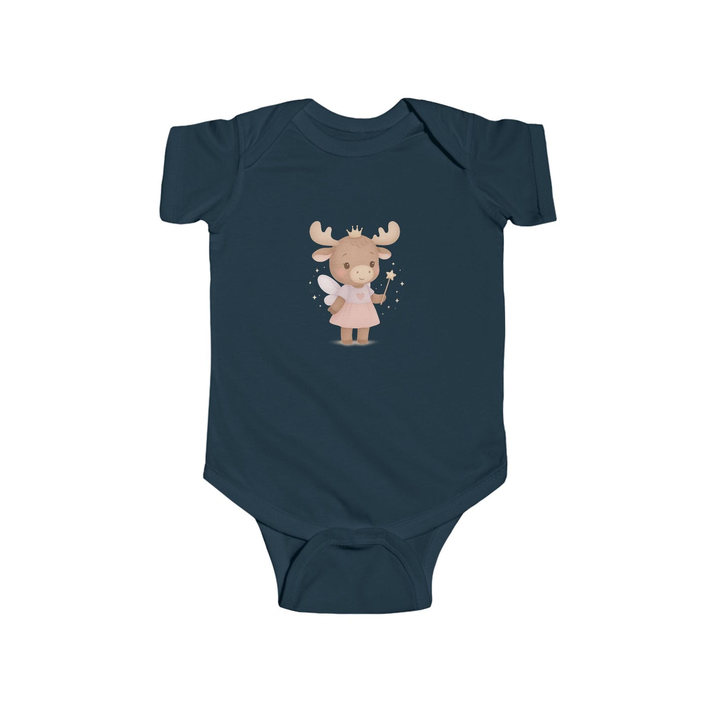 Baby Vest Infant Bodysuit - Cute Moose Fairy Princess