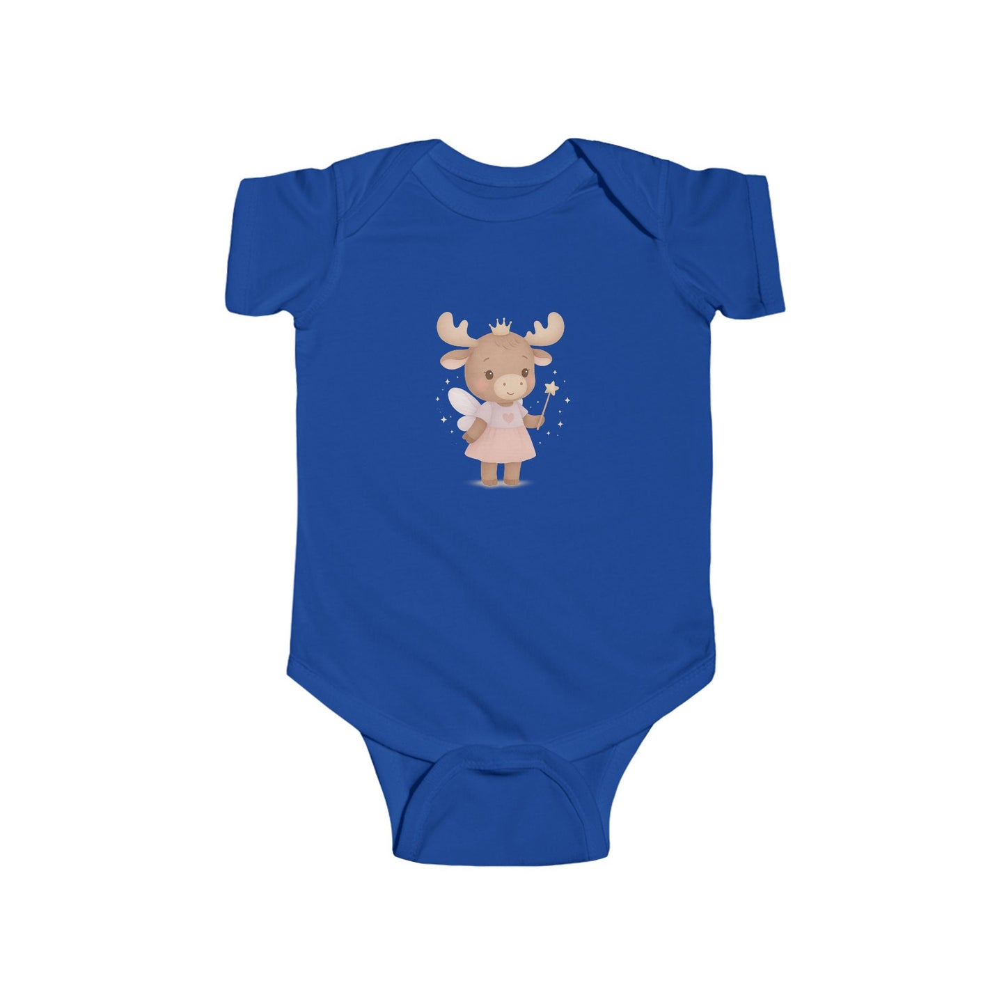 Cute Woodland Moose Baby Bodysuit — Baby Girl Moose Onesie