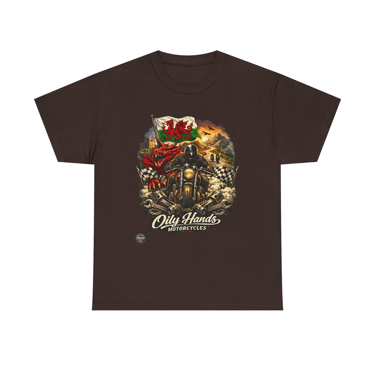 Vintage ‘Oily Hands’ Welsh Motorcycle Cruiser Tee