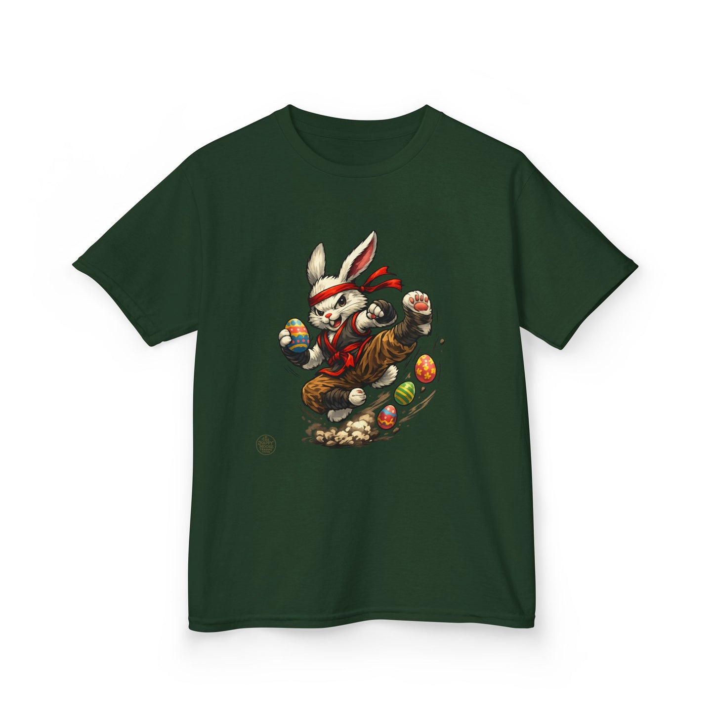 Kids Tee — Playful Easter Bunny with Colorful Eggs