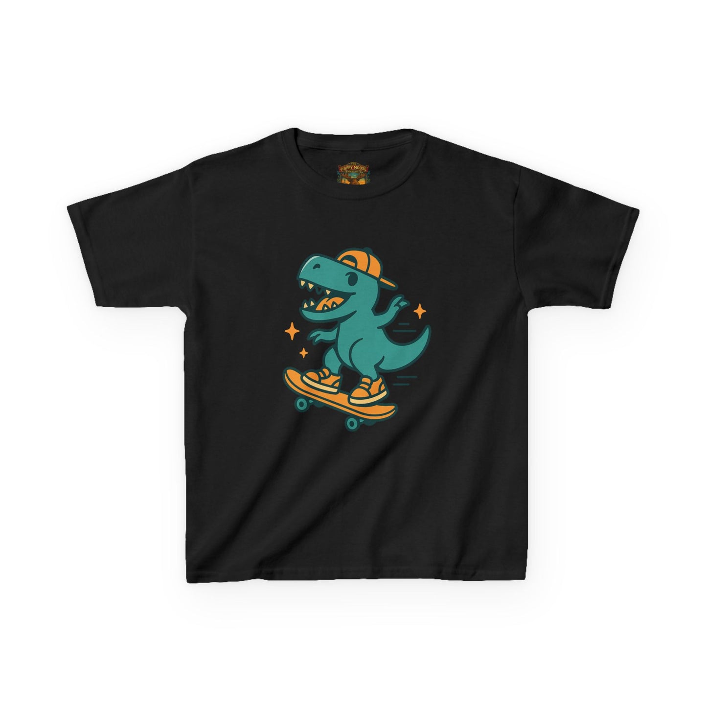 Kids Skateboarding Dino Tee — Cute Skateboard T‑Rex Graphic Shirt