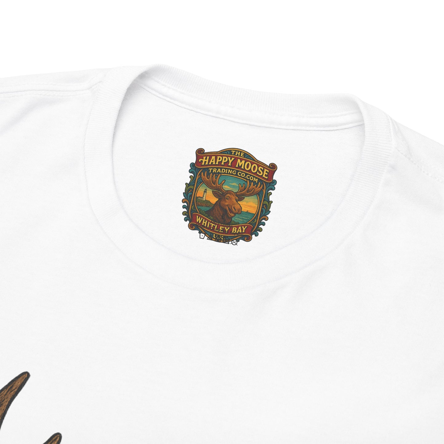 Horror Moose Skull Tee — Creepy Dripping Monster Head Graphic T-Shirt