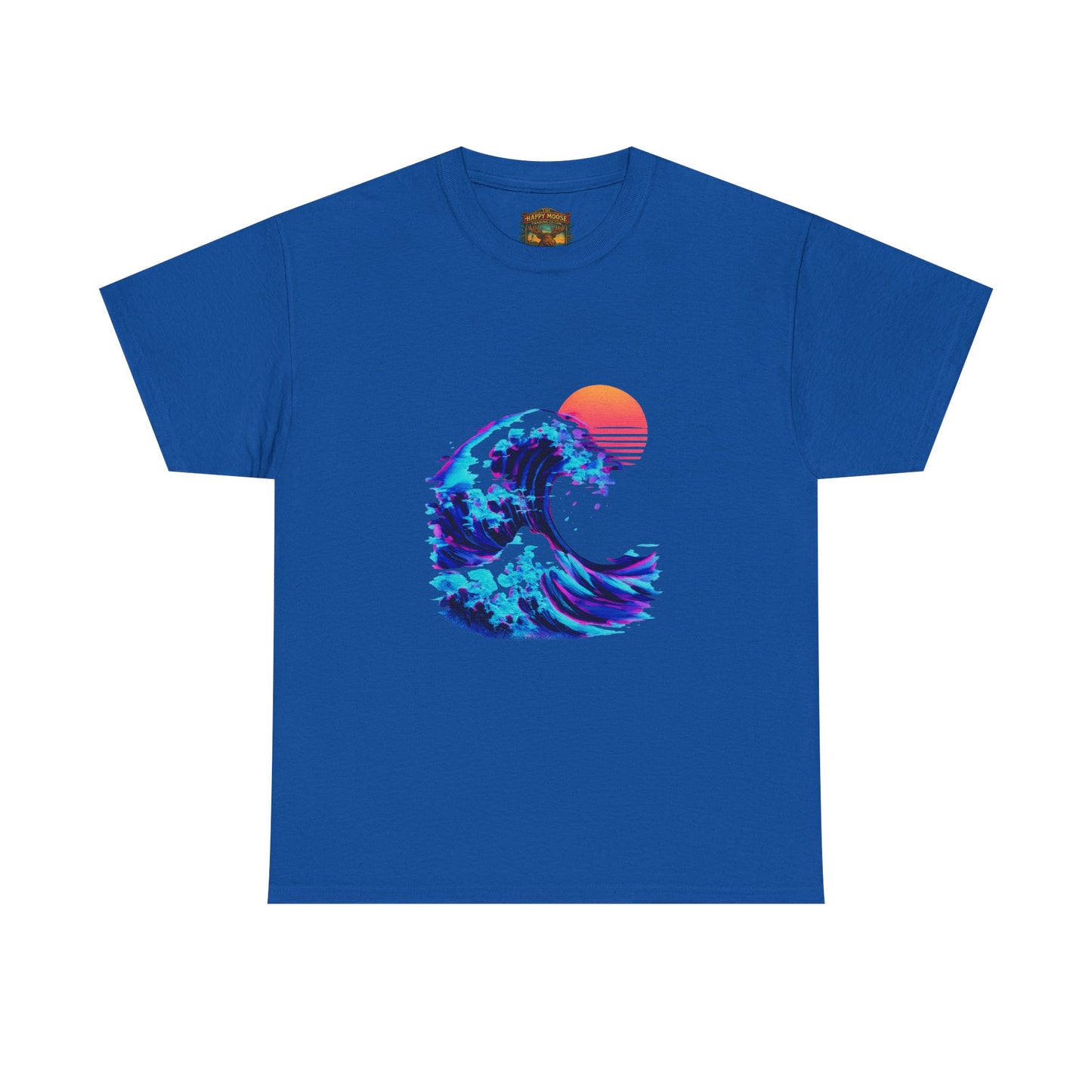 Wave Sunset T-Shirt — Retro Ocean Wave Graphic Tee