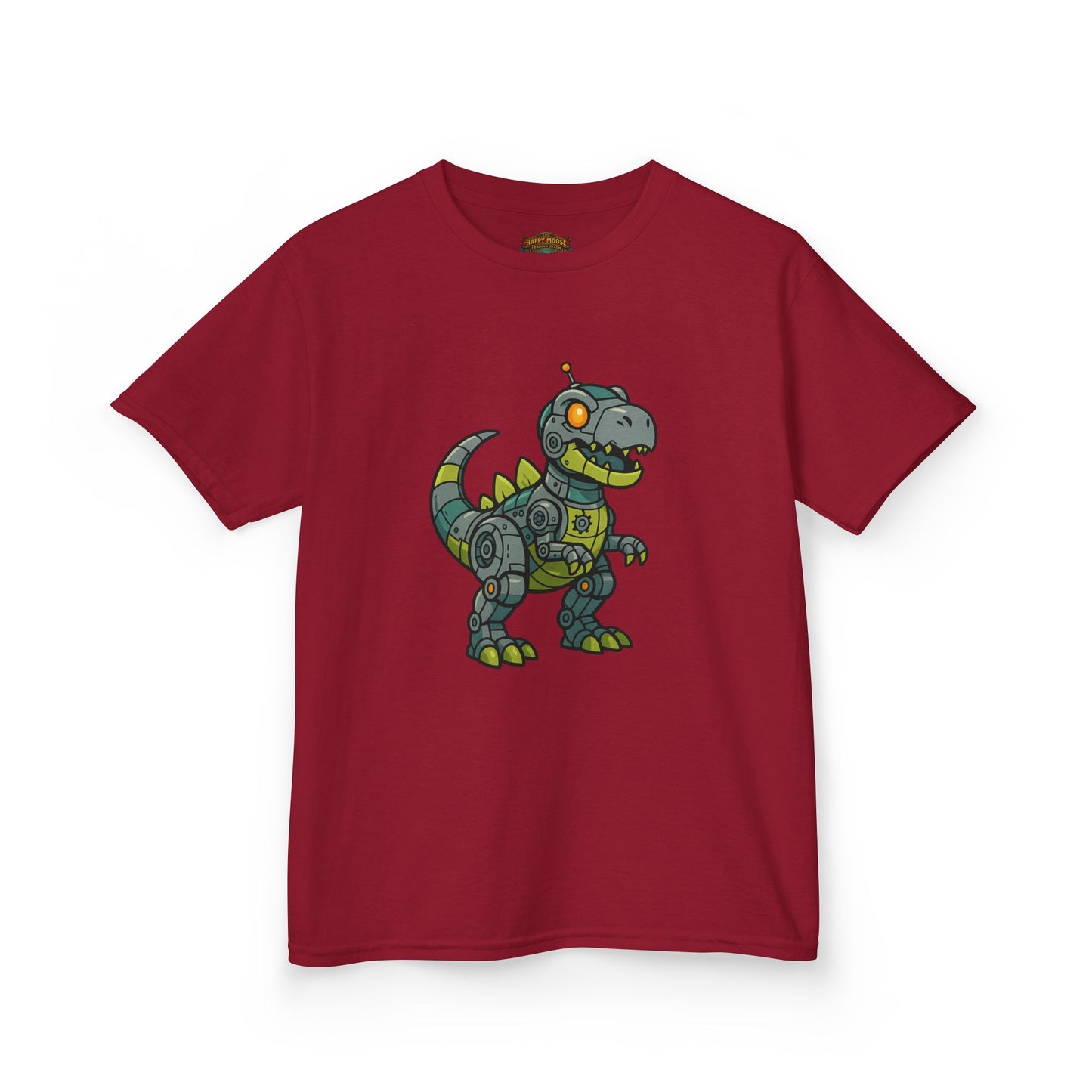 Kids Robot Dinosaur T‑Shirt — Cute Mech T‑Rex Graphic Tee for Boys & Girls