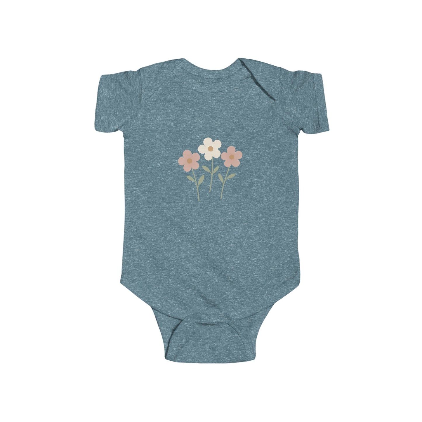 Floral Baby Bodysuit - Pastel Wildflower Infant Onesie