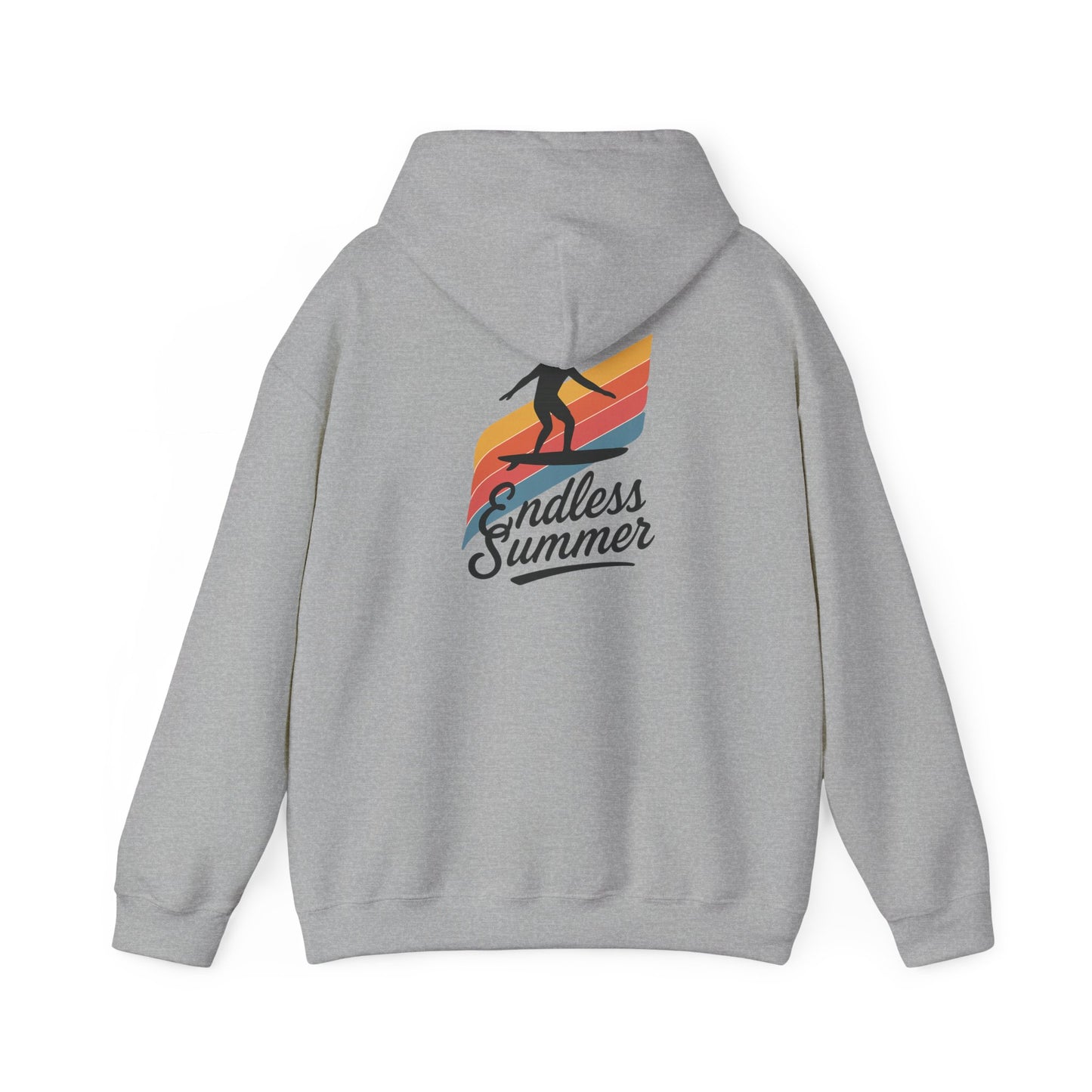 Endless Summer Surf Hoodie — Retro Sunset Skateboard Pullover