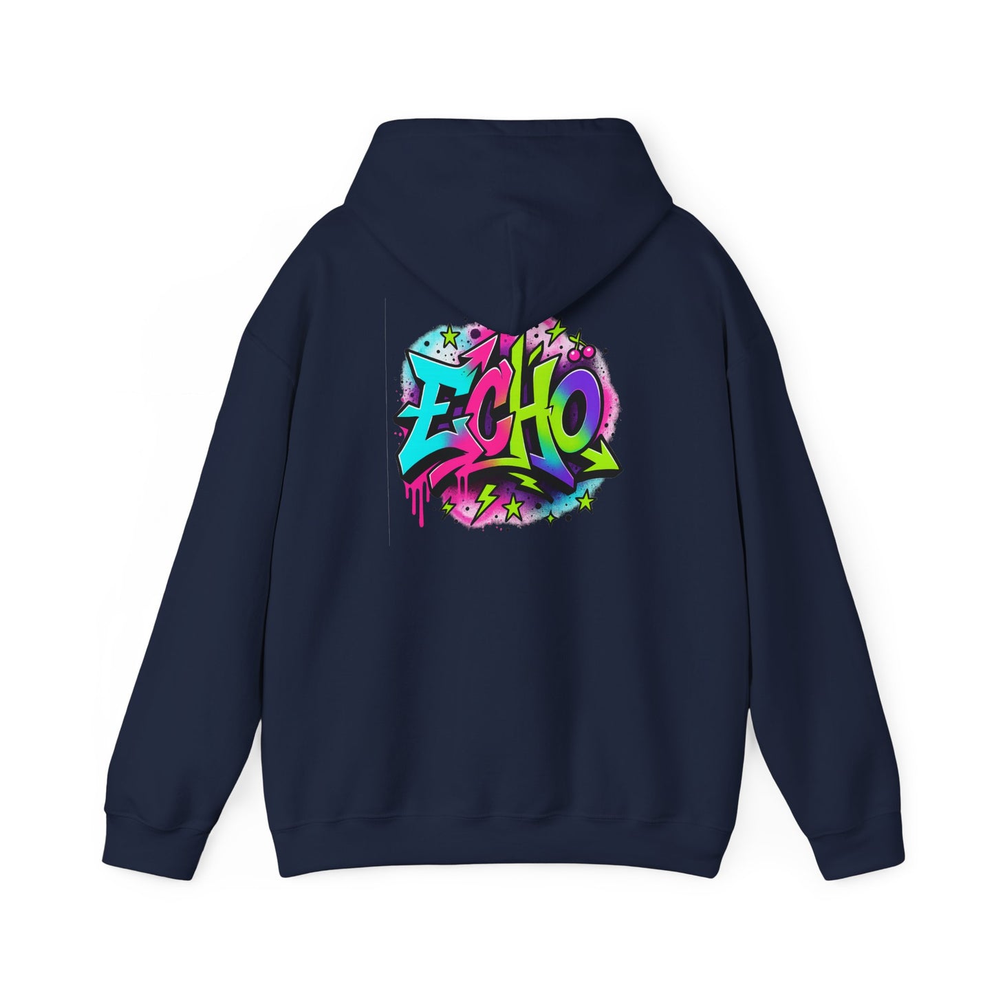 Graffiti "ECHO" Hoodie – Street Art Graphic Pullover