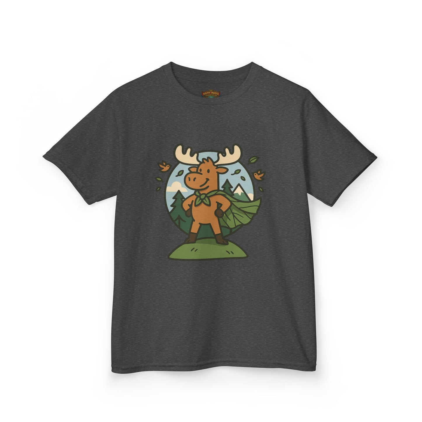 Kids Moose Graphic Tee — Cute Woodland Animal Shirt for Children