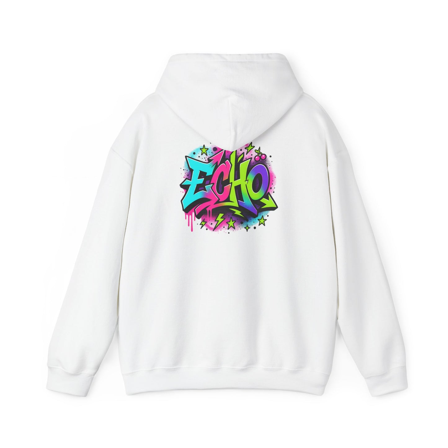 Echo Graffiti Hoodie — Colorful Street Art Pullover