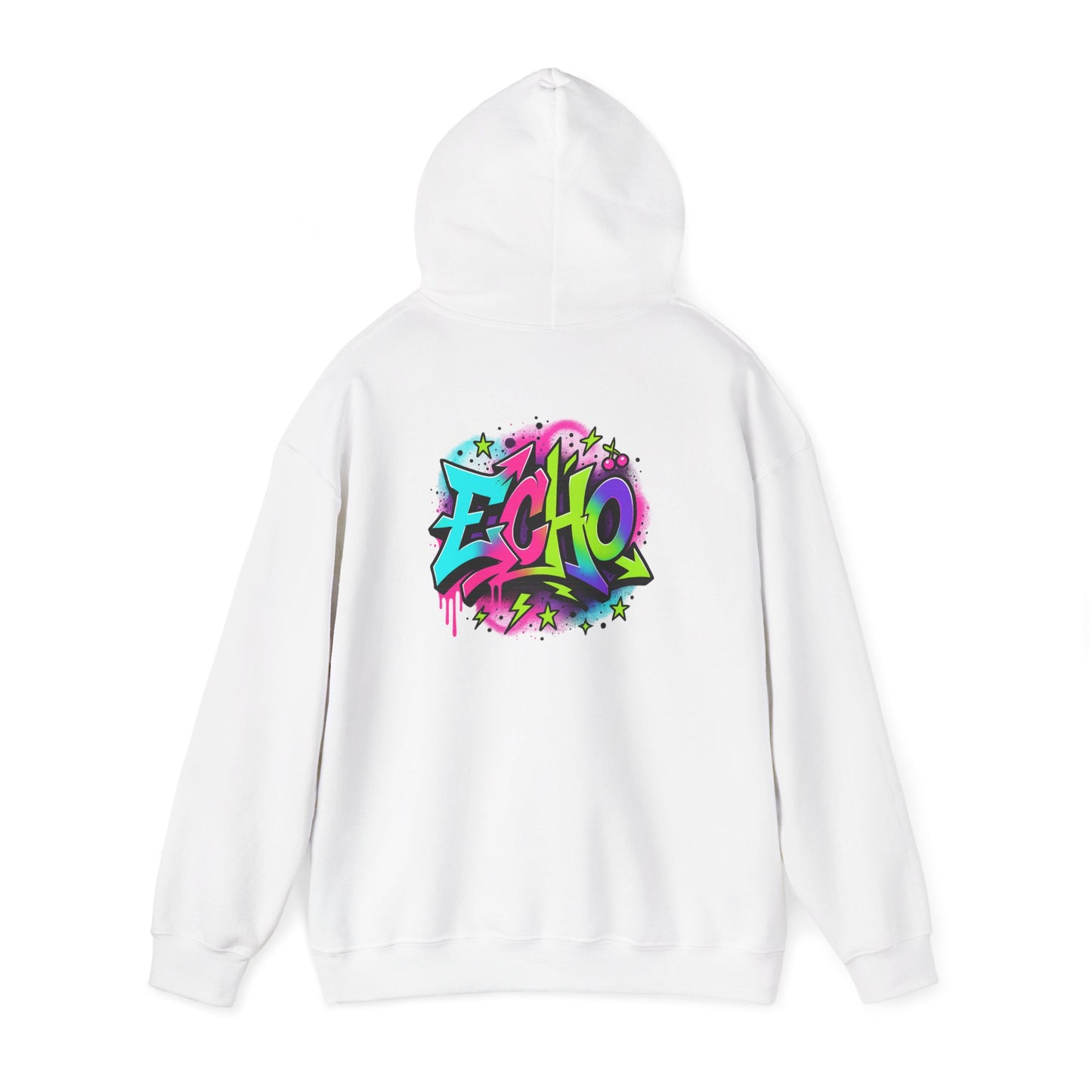 Echo Graffiti Hoodie — Colorful Street Art Pullover