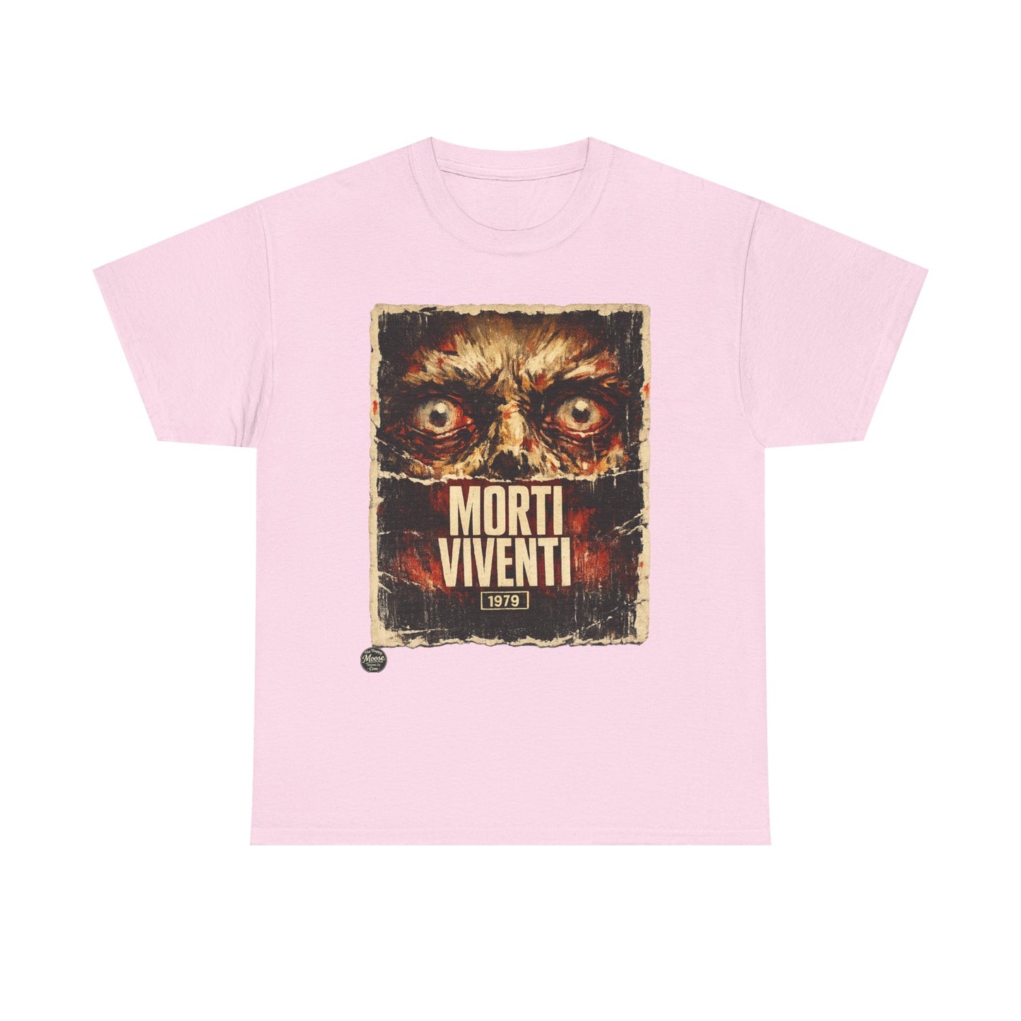 Zombie Horror Poster Tee — "Morti Viventi" Graphic T‑Shirt  EZ001