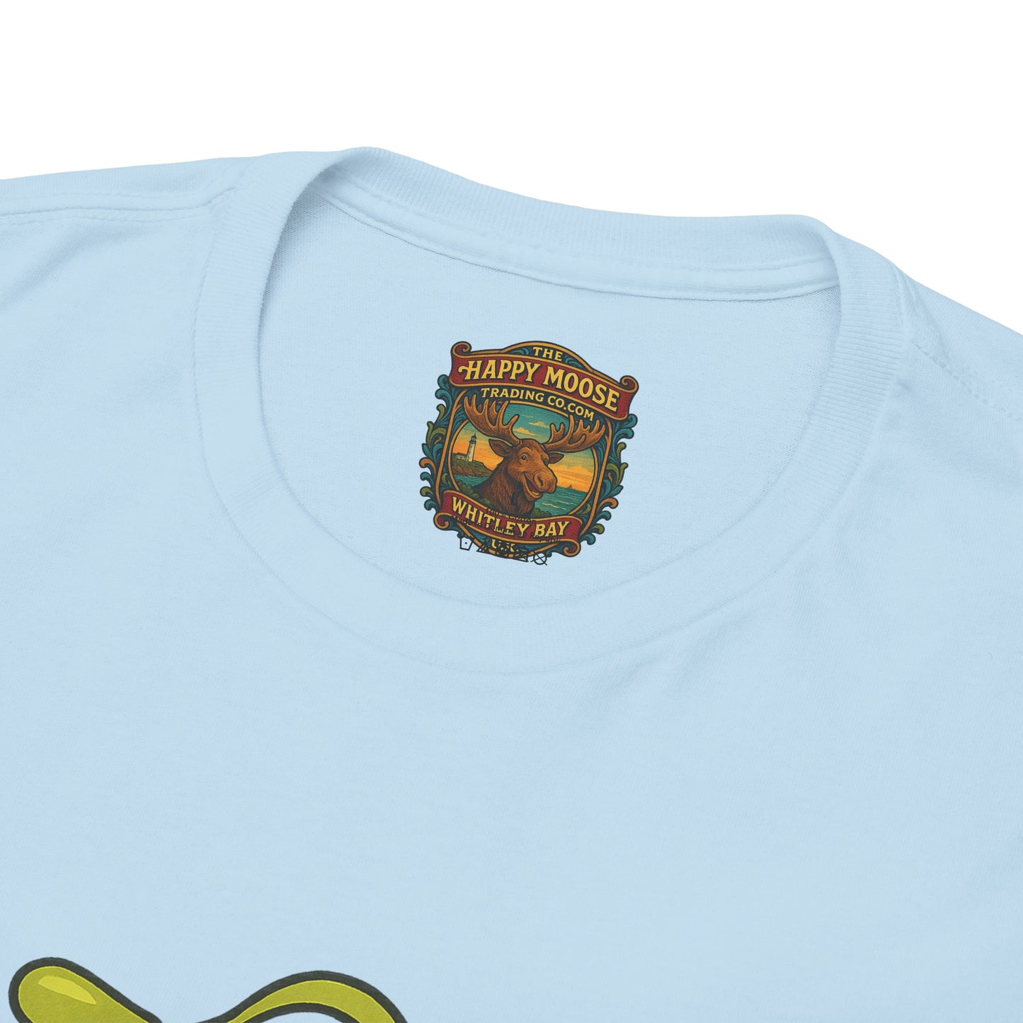 Green Alien Cartoon Tee | Funny Space Monster Illustration B