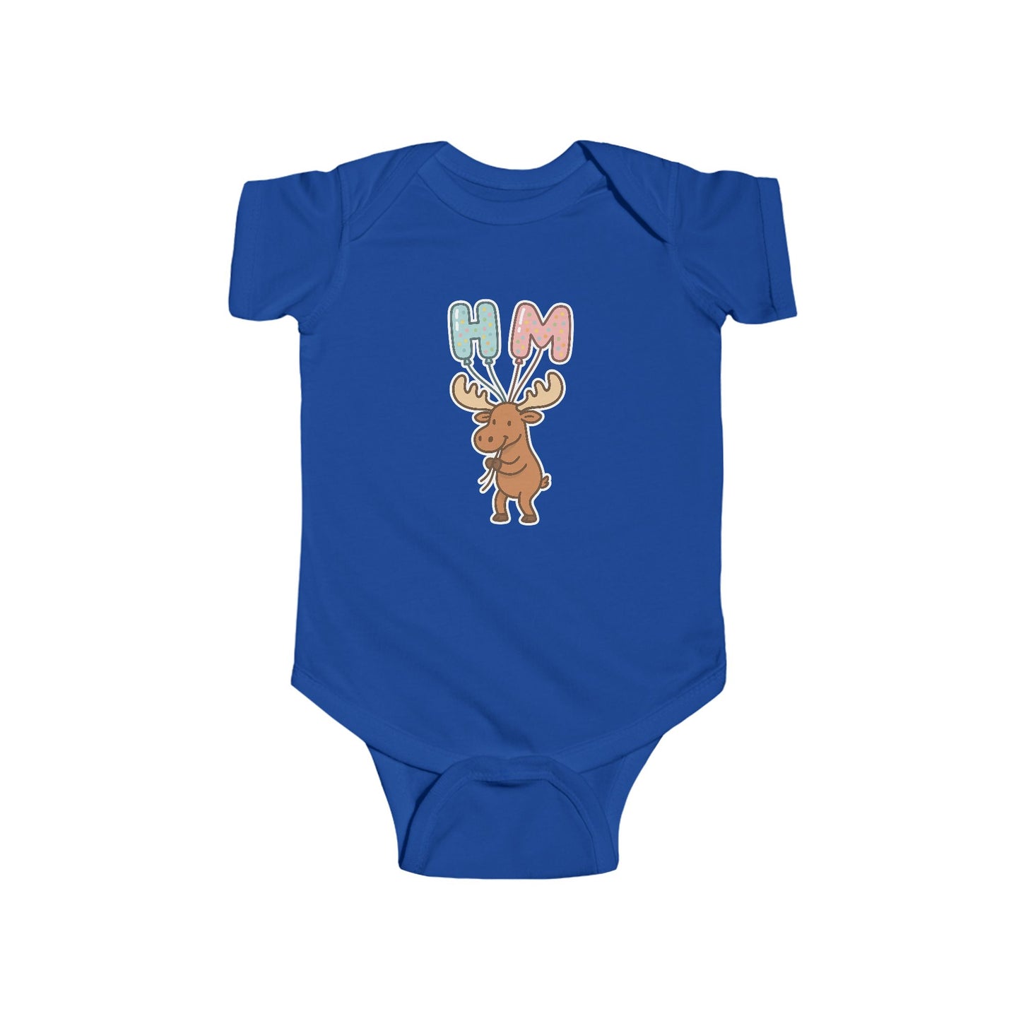 Baby Vest Infant Bodysuit — Cute Moose "HM" Balloons