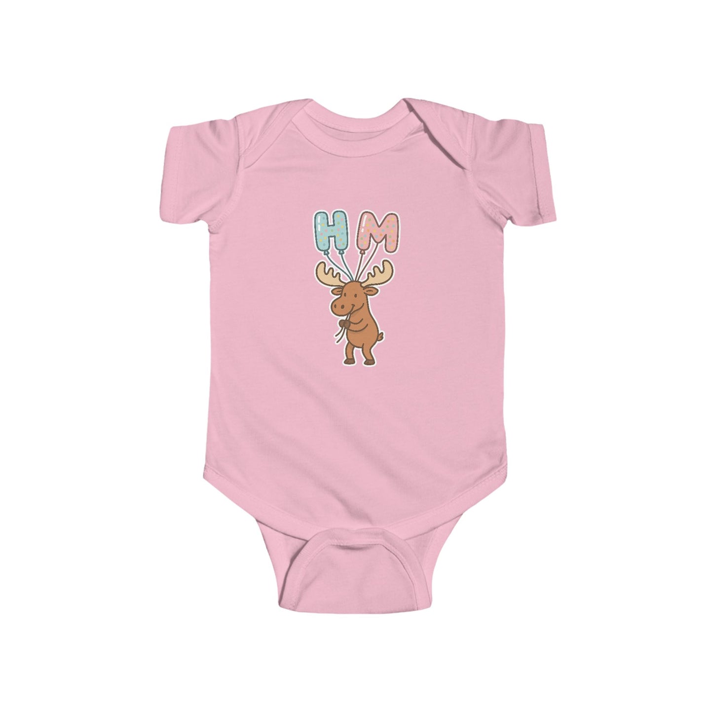 Baby Vest Infant Bodysuit — Cute Moose "HM" Balloons
