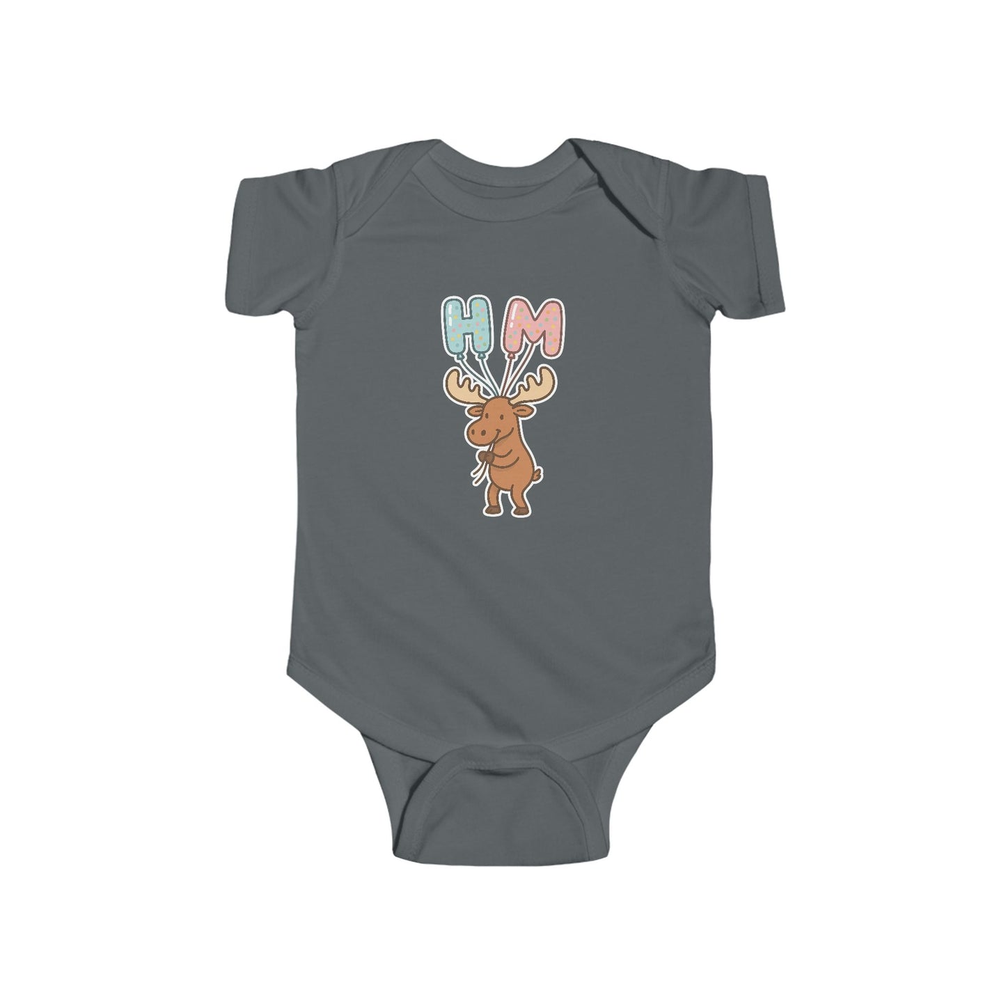 Baby Vest Infant Bodysuit — Cute Moose "HM" Balloons
