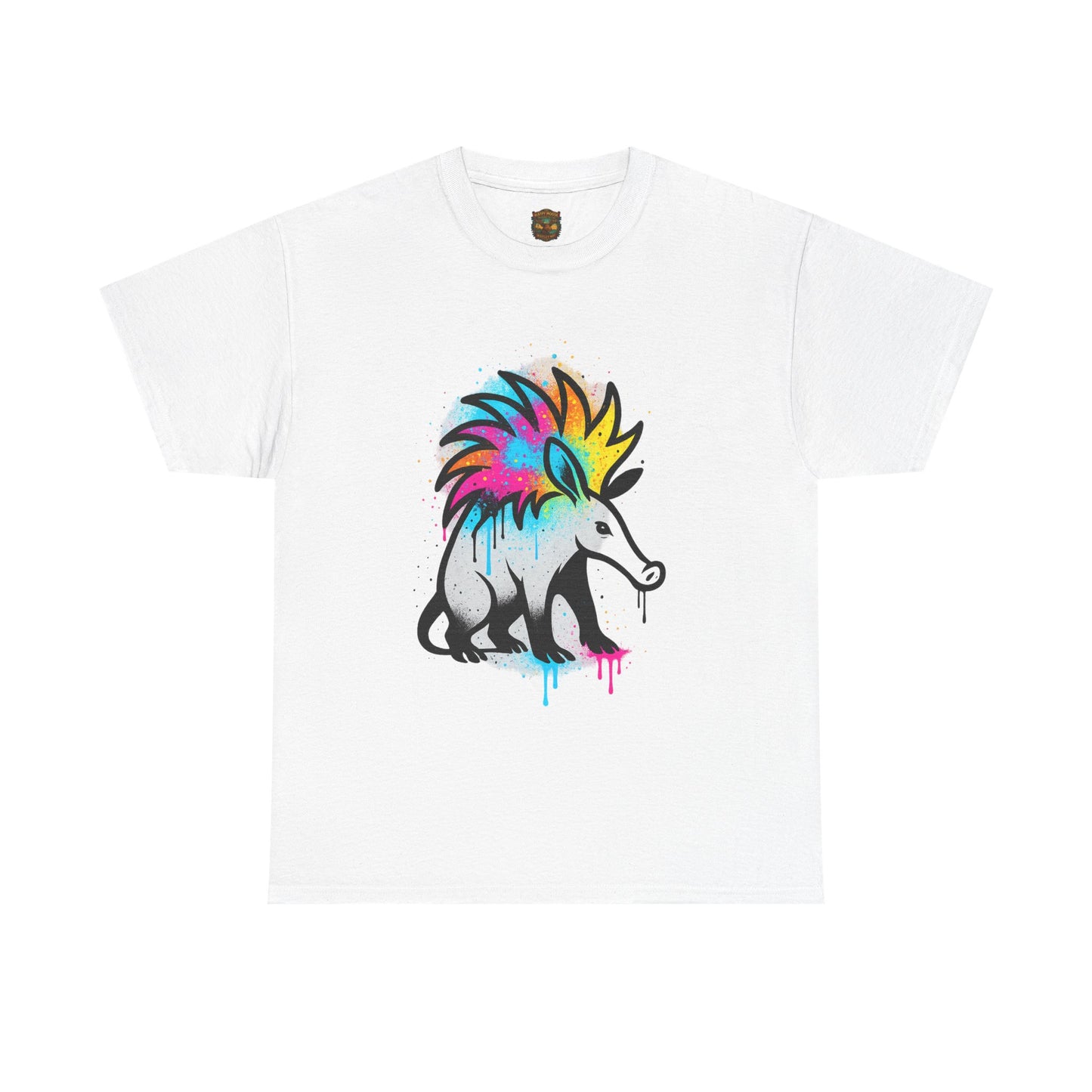 Porcupine Graffiti T-Shirt — Colorful Street Art Animal Tee
