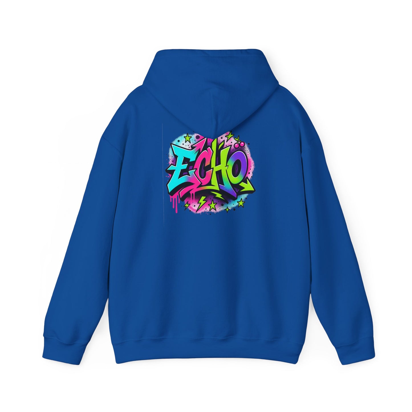 Echo Graffiti Hoodie — Colorful Street Art Pullover