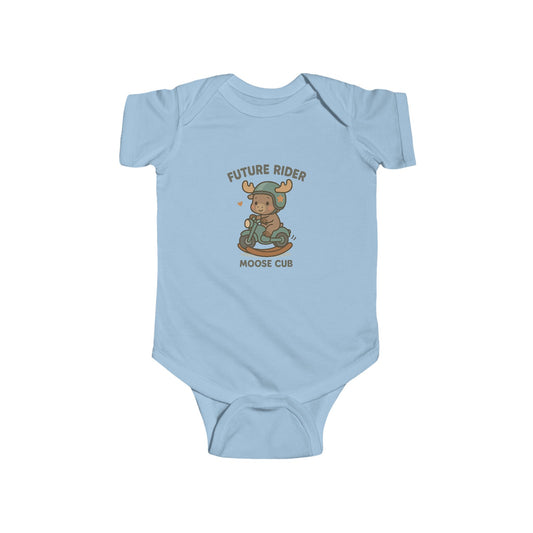 Infant Bodysuit — "Future Rider Moose Cub" Cute Woodland Baby Onesie