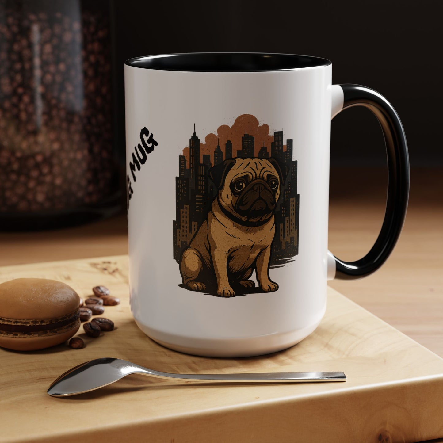 My Pug Mug Coffee Mug — Rustic Mountain Sunset Design