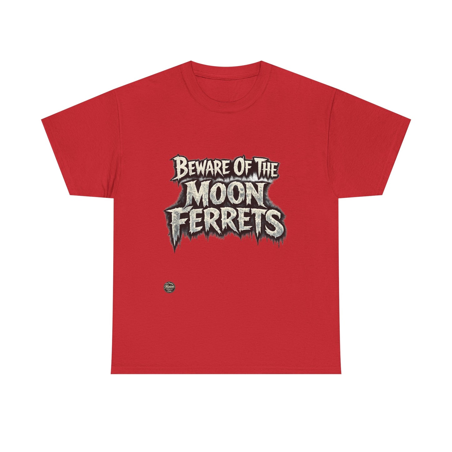 Beware of the Moon Ferrets T-Shirt — Cute Spooky Ferret Graphic Tee
