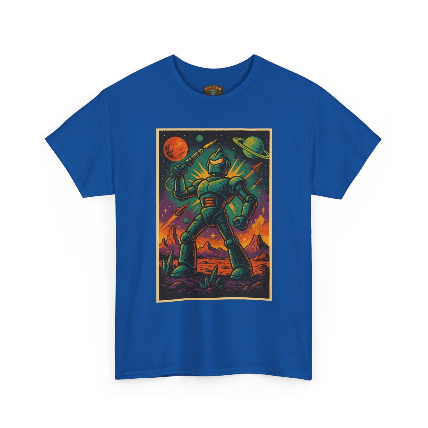 Space Robot T-Shirt | Retro Astronaut Droid Graphic Tee
